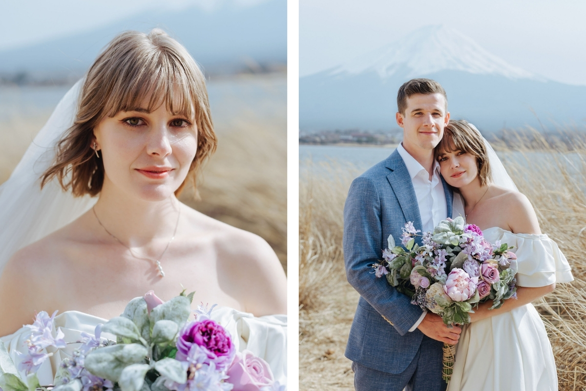 Tokyo Pre-Wedding Photoshoot with Shioiri Park, Lake Kawaguchiko, and Shinjuku by Dahe on OneThreeOneFour 10