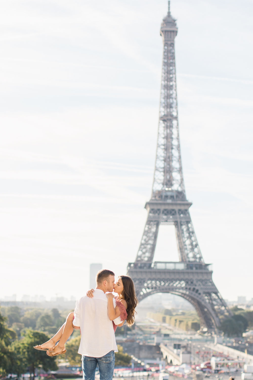Engagement Photos in Paris' Trocadero With a Stunning View of Eiffel Tower by Celine on OneThreeOneFour 9