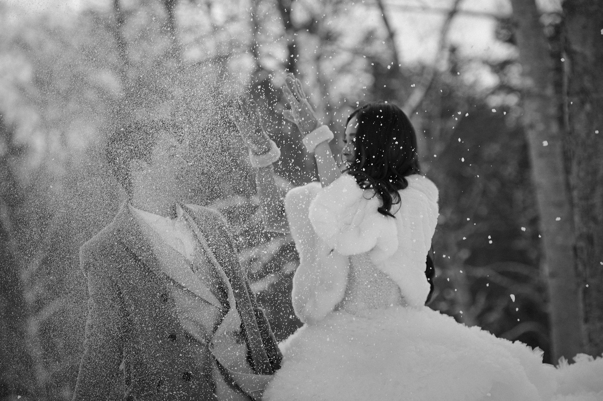 Hokkaido Pre-Wedding Photoshoot | Birch Forest, Rusutsu Resort & Hirafu Village at Birch Forest pre-wedding photo