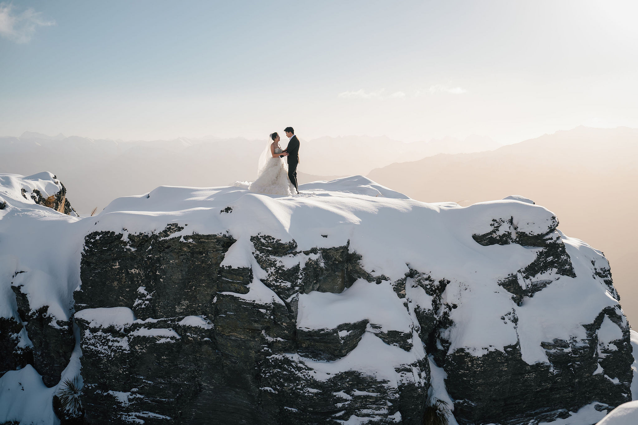 New Zealand Pre-Wedding Photoshoot | Lake Wakatipu & Cecil Peak, Glacier & Mount Cook National Park at Lake Wakatipu & Cecil Peak pre-wedding photo