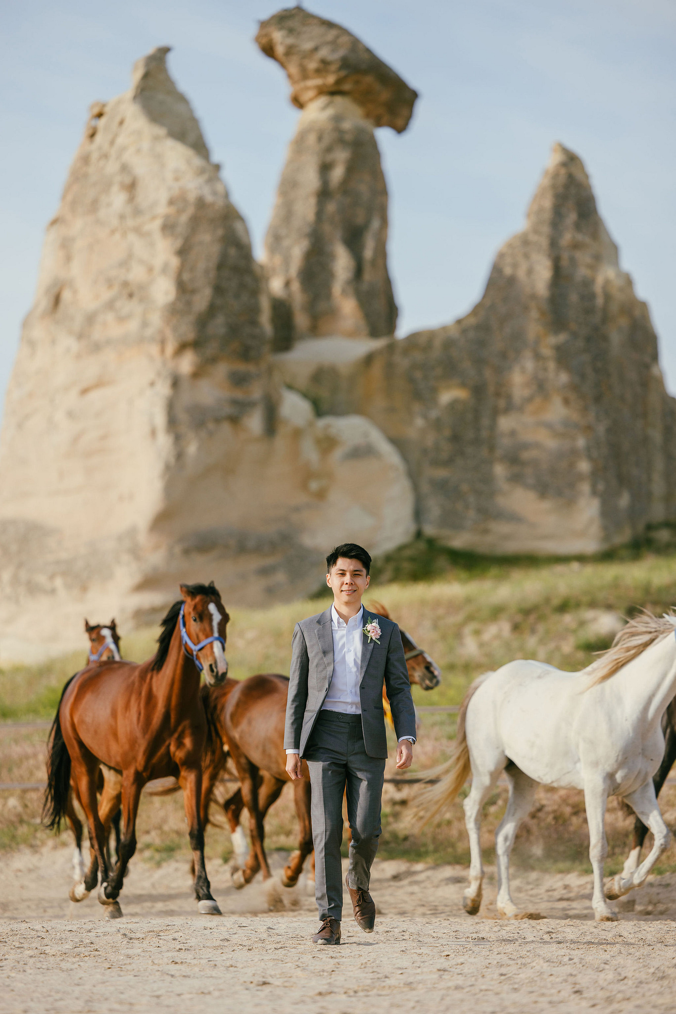 Cappadocia Pre-Wedding Photoshoot | Love Valley, Horse Ranch, Slot Canyons & Pigeon Valley at Horse Ranch pre-wedding photo
