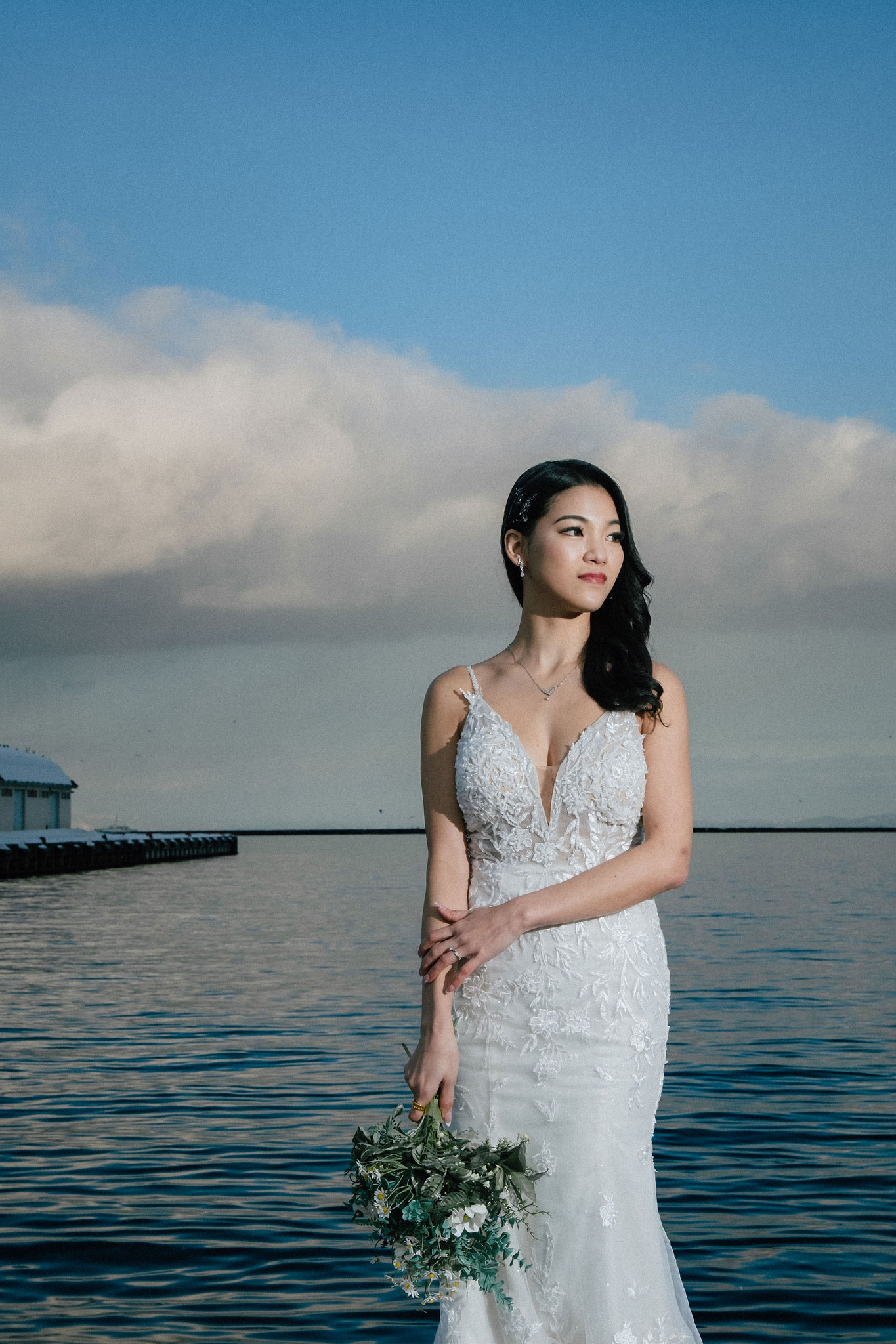 Hokkaido Pre-Wedding Photoshoot with Iyahiko Shrine, Nakajima Park, Moerenuma Park & Otaru Canal at Otaru Port pre-wedding photo