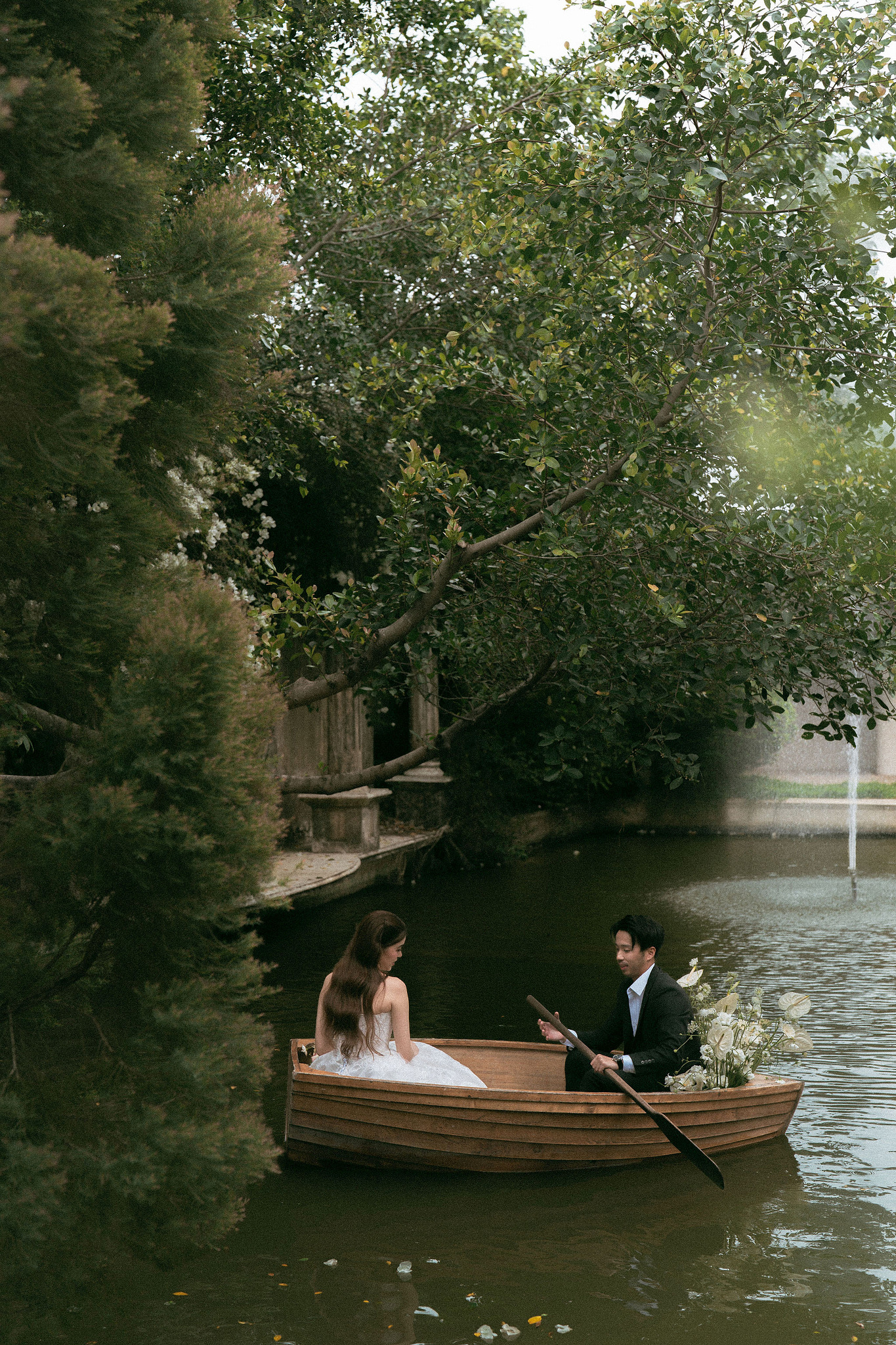 Ho Chi Minh Vietnam Pre-Wedding Photoshoot | European Film Studio, Market Streets & Saigon Bridge at Jardin de Rom pre-wedding photo