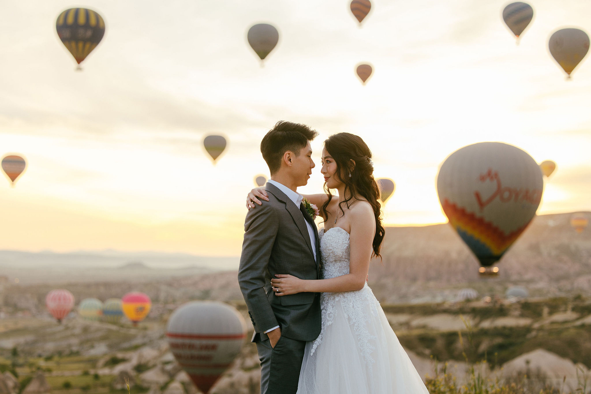 Cappadocia Pre-Wedding Photoshoot | Love Valley, Horse Ranch, Slot Canyons & Pigeon Valley at Love Valley pre-wedding photo