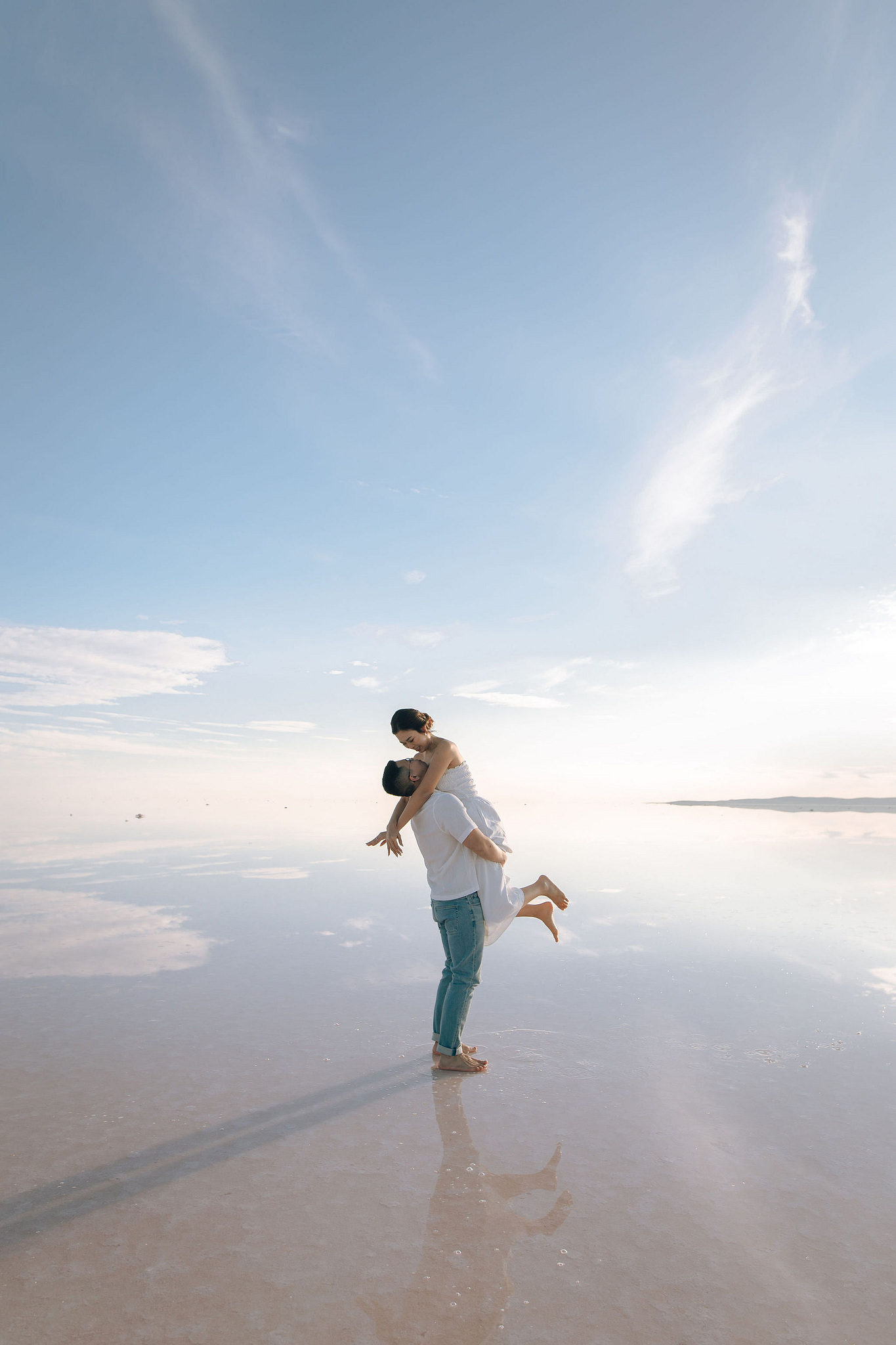 Cappadocia Pre-Wedding Photoshoot | Love Valley, Canyon, Lunar Cappadocian Hotel & Lake Tuz at Salt Lake pre-wedding photo