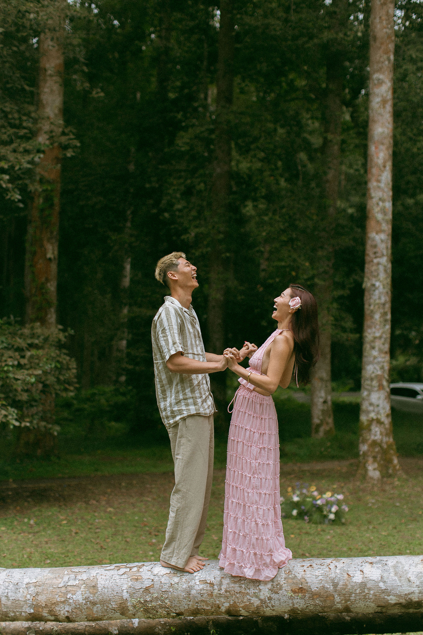 Bali Pre-Wedding Photoshoot | Lake Tamblingan, Kebun Raya Botanic Gardens & Blangsinga Waterfall at Botanic Gardens pre-wedding photo