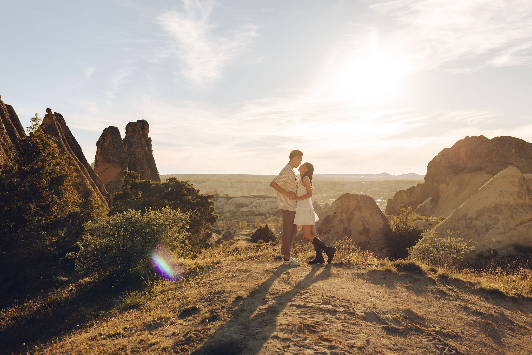 Cappadocia Pre-Wedding Photoshoot | Love Valley, Rooftop Terrace, Horse Ranch & Canyon at Canyon pre-wedding photo