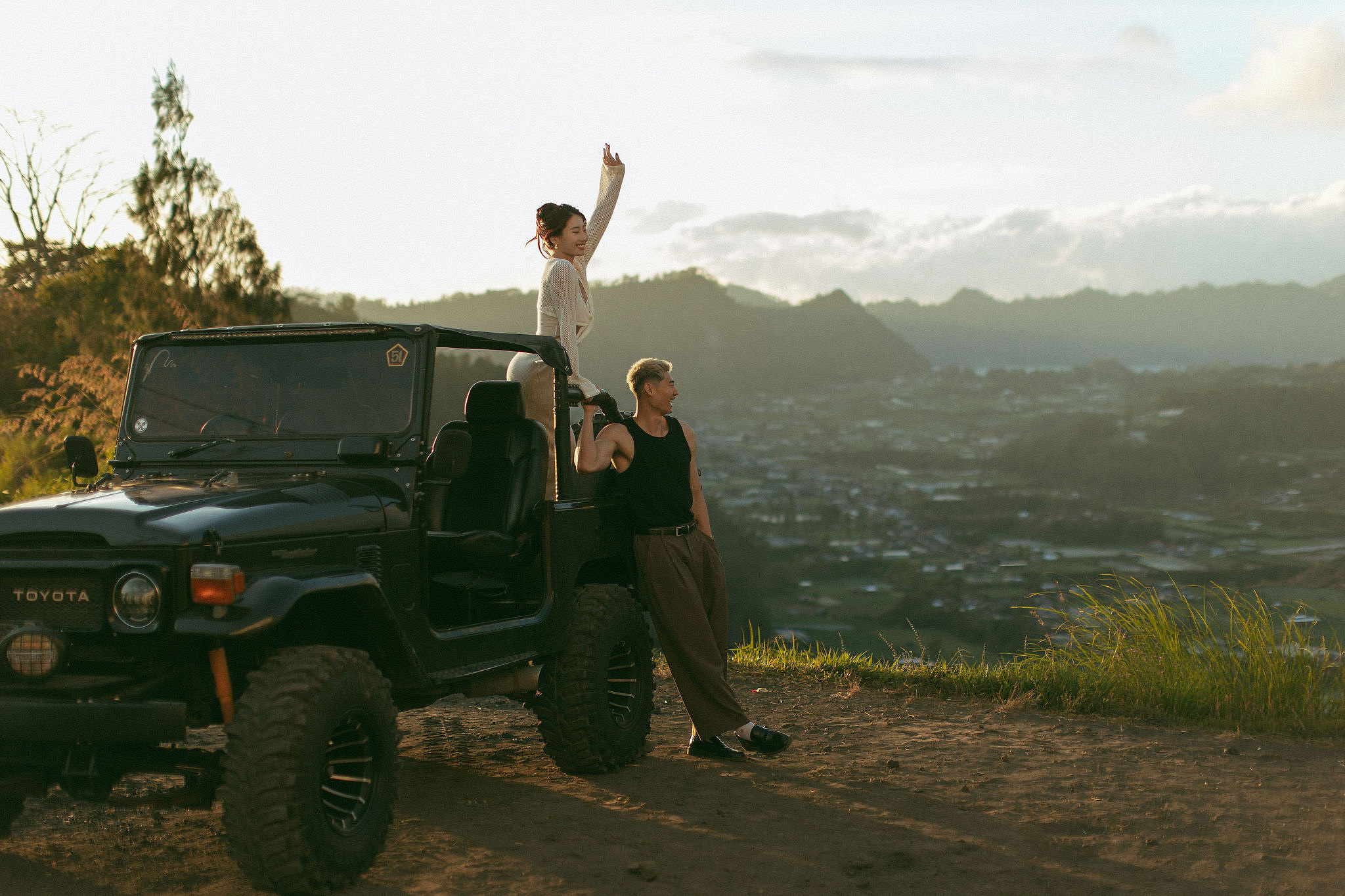 Bali Pre-Wedding Photoshoot | Mt. Batur Pinggan Village, Gelato Diner & Black Sand Beach at Mt. Batur - Pinggan Village   pre-wedding photo