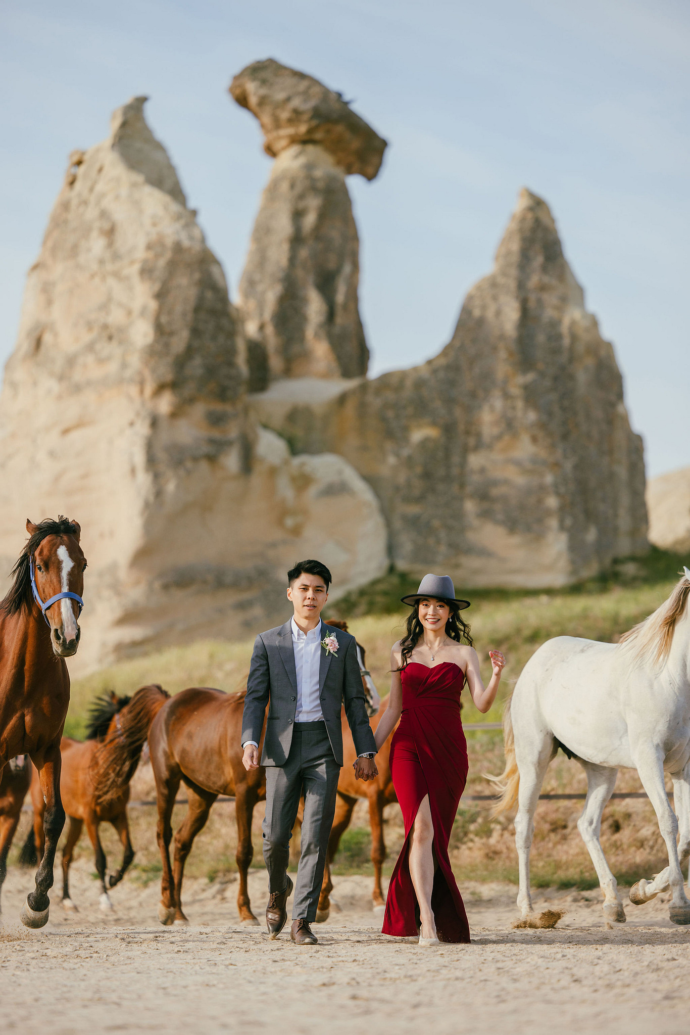 Cappadocia Pre-Wedding Photoshoot | Love Valley, Horse Ranch, Slot Canyons & Pigeon Valley at Horse Ranch pre-wedding photo