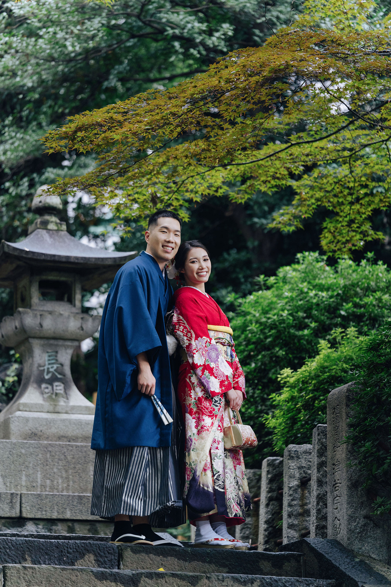 Tokyo Pre-Wedding Photoshoot | Tokyo Shrine, Tokyo Riverfront & Shinjuku at Tokyo Shrine pre-wedding photo