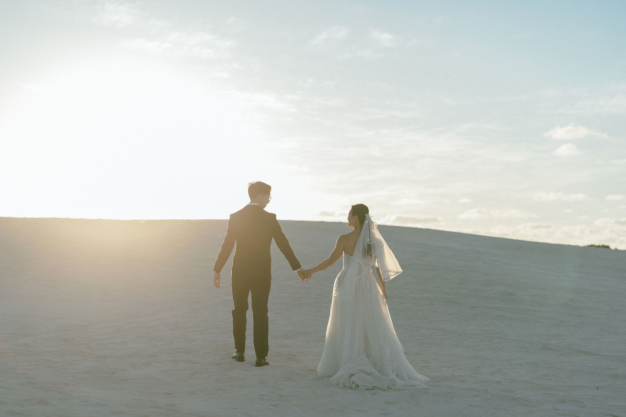 Perth Pre-Wedding Photoshoot | Wanneroo Pines, Yanchep National Park, Lancelin & Lancelin Beach at Lancelin Sand Dunes pre-wedding photo