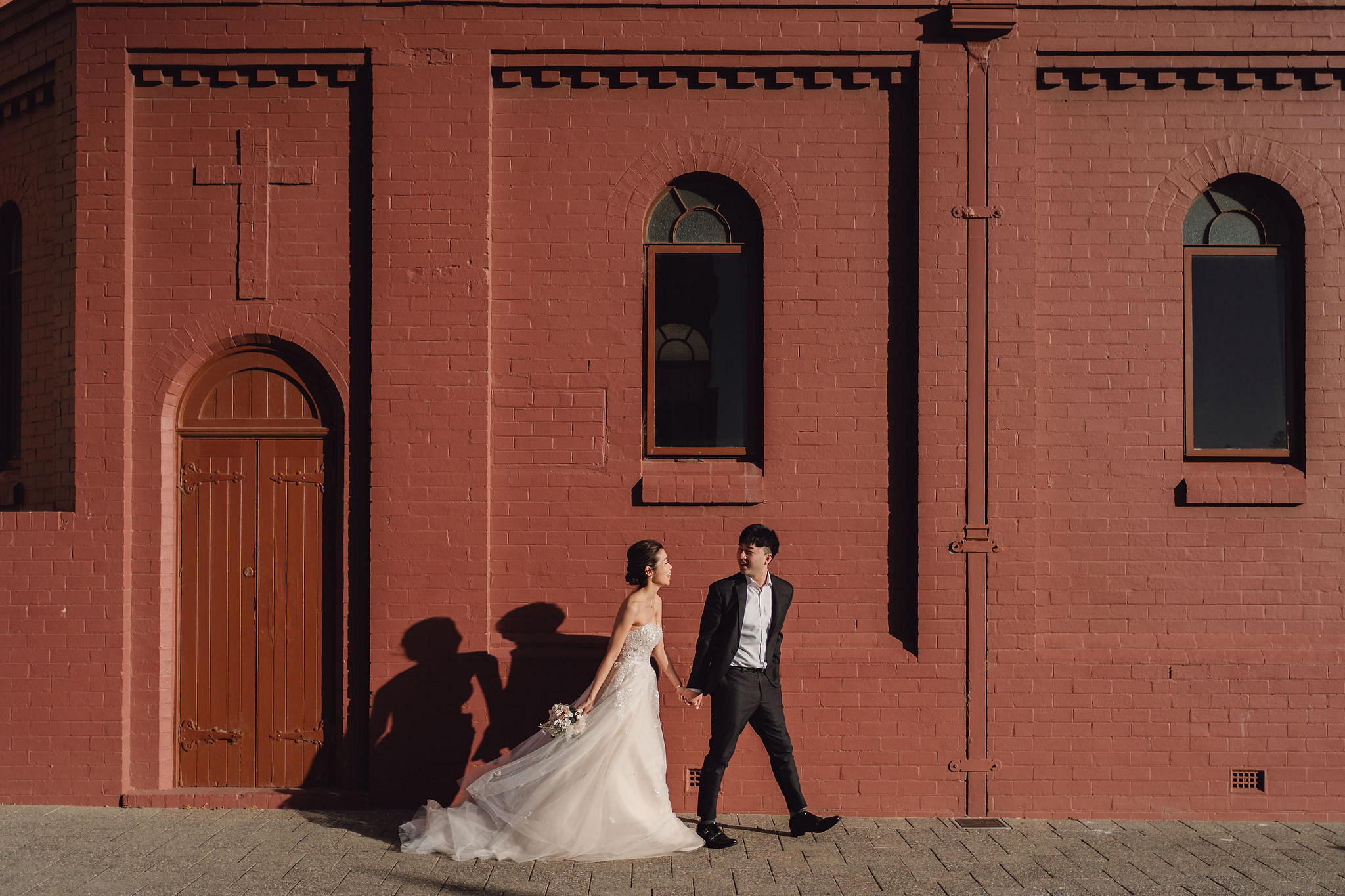 Perth Pre-Wedding Photoshoot | Fremantle, Lancelin, UWA & Coogee Beach at Fremantle pre-wedding photo
