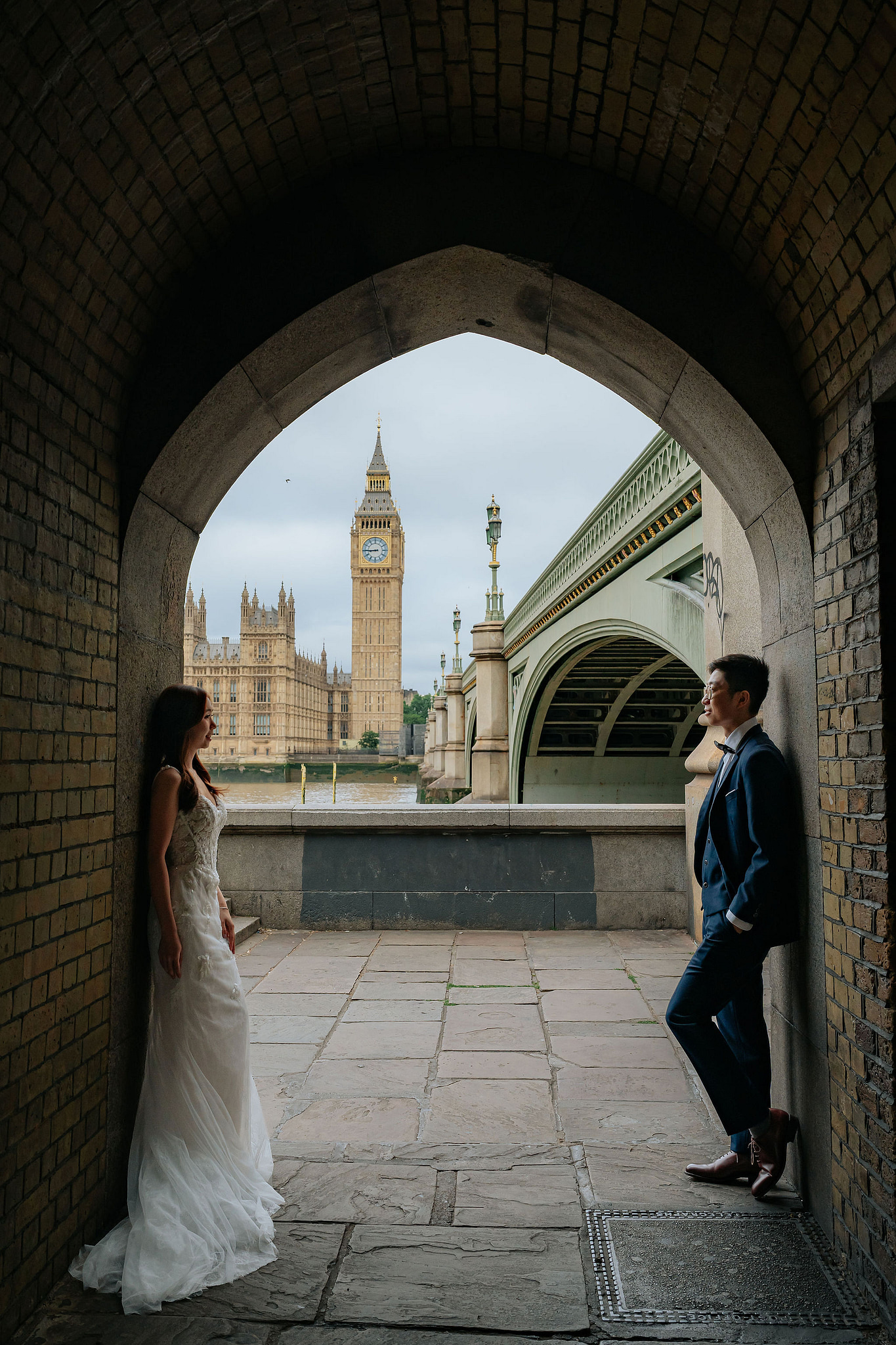 London Pre-Wedding Photoshoot | Westminster, Big Ben & the London Eye at Westminster pre-wedding photo