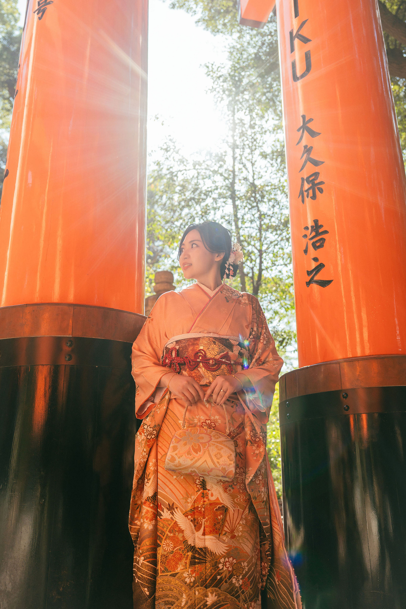 Kyoto Pre-Wedding Photoshoot | Gion Streets & Fushimi Inari Shrine & Nara Park at Fushimi Inari Shrine pre-wedding photo