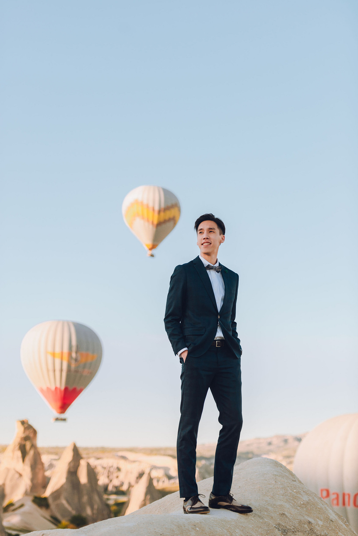 Cappadocia Pre-Wedding Photoshoot | Love Valley, Rooftop Terrace, Horse Ranch & Canyon at Valley pre-wedding photo