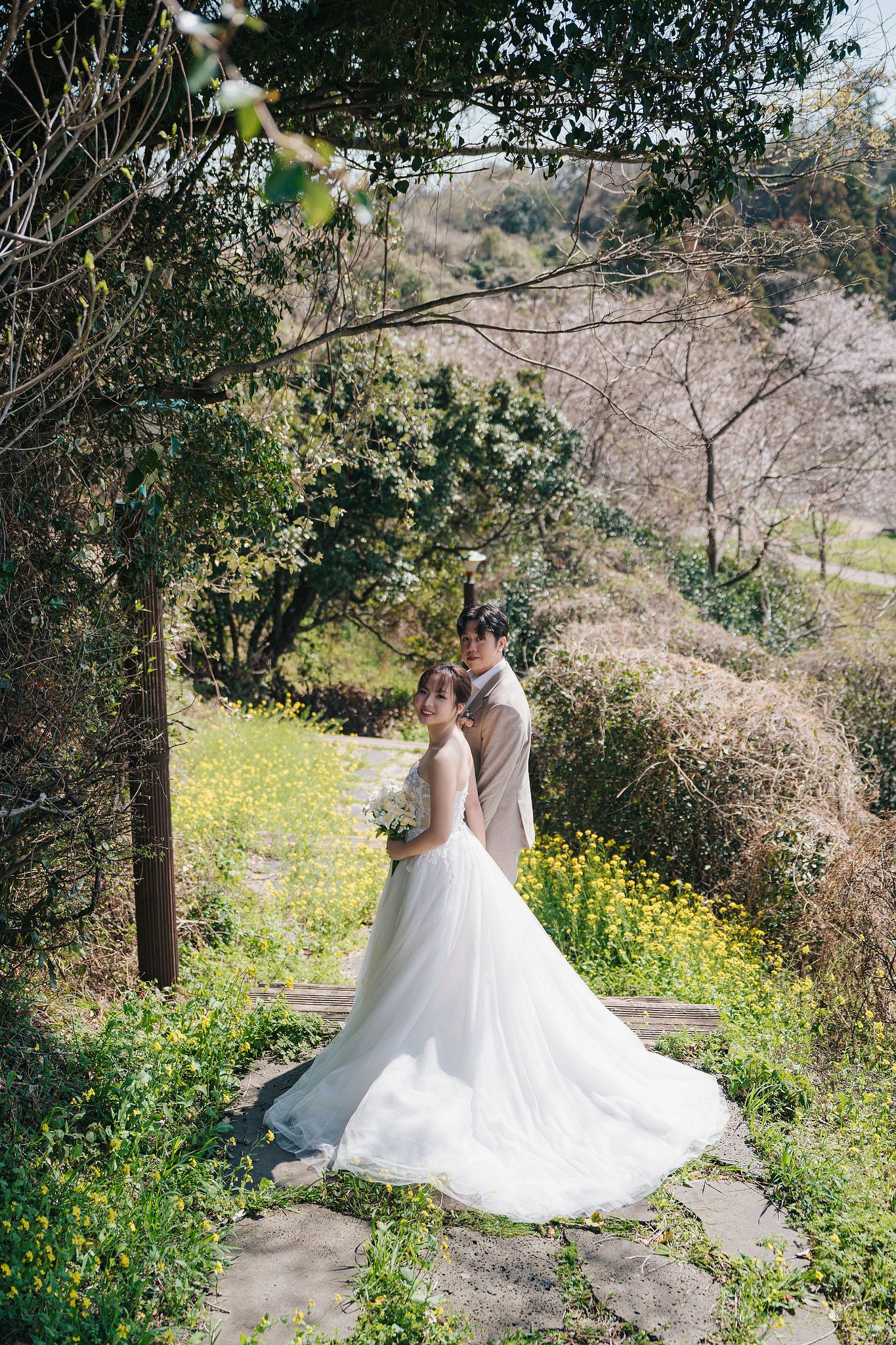 Jeju Pre-Wedding Photoshoot | Wangimae Forest, Yerae Ecological Park & Geumneung Beach at Yerae Ecological Park pre-wedding photo