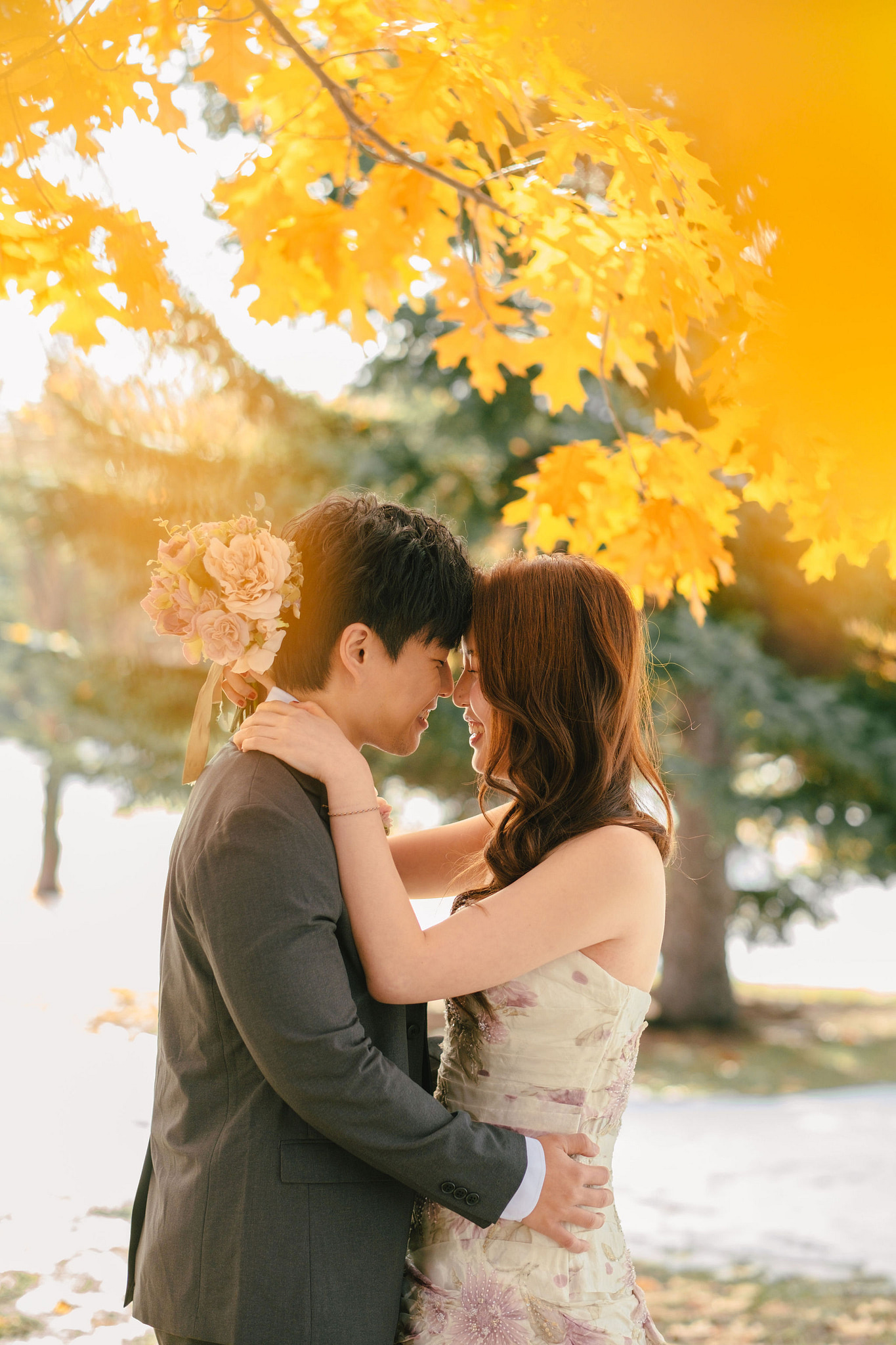 Hokkaido Pre-Wedding Photoshoot | Nakajima Park & Otaru City at Nakajima Park & Otaru City pre-wedding photo