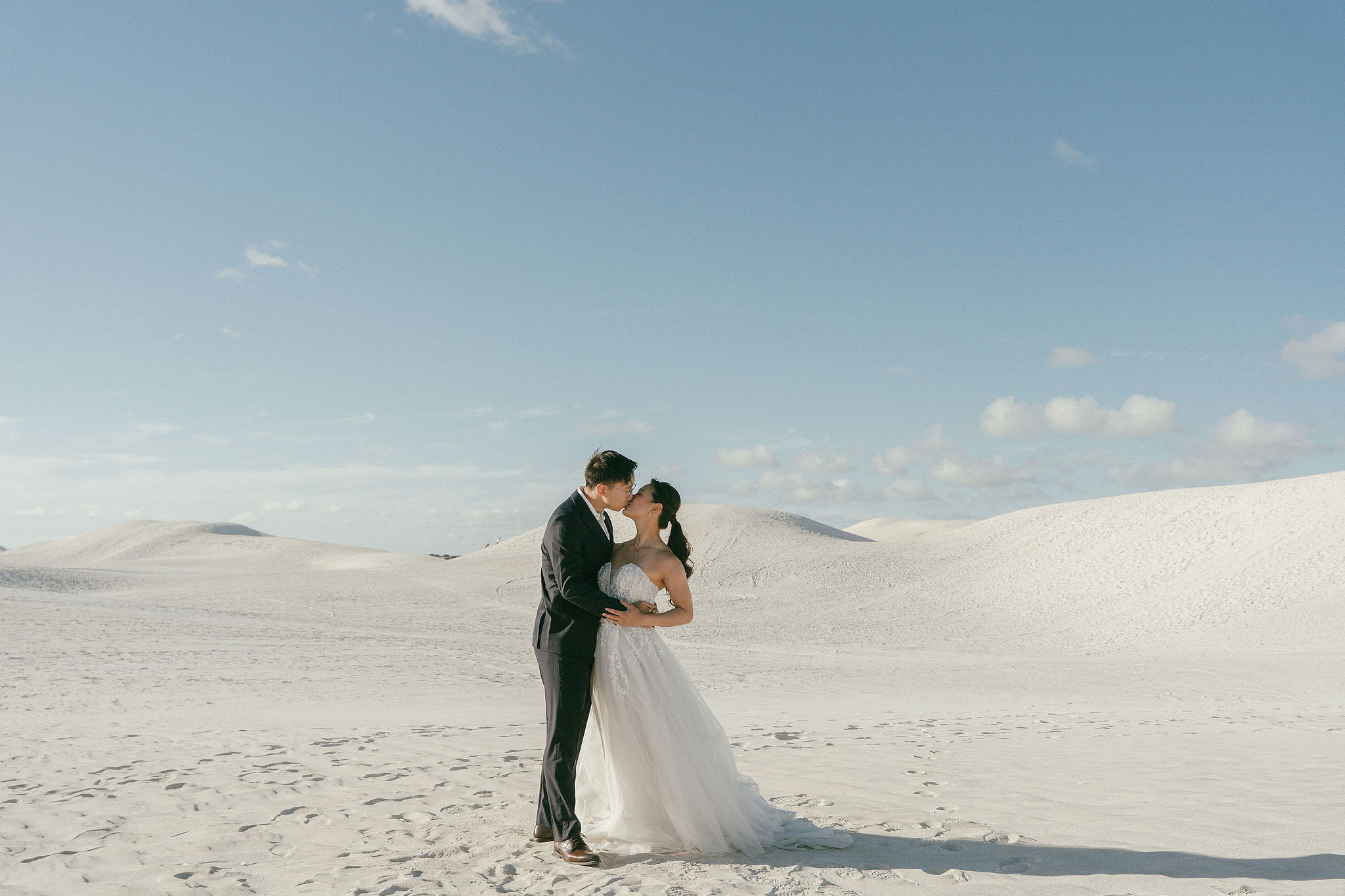 Perth Pre-Wedding Photoshoot | Wanneroo Pines, Yanchep National Park, Lancelin & Lancelin Beach at Lancelin Sand Dunes pre-wedding photo