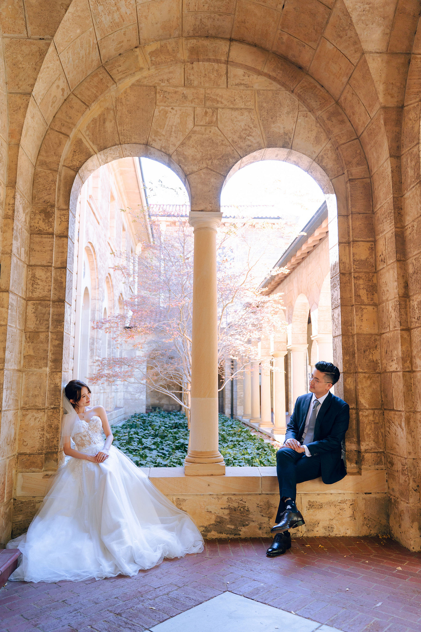 Perth Pre-Wedding Photoshoot | Lancelin, State Buildings & UWA at University of Western Australia pre-wedding photo