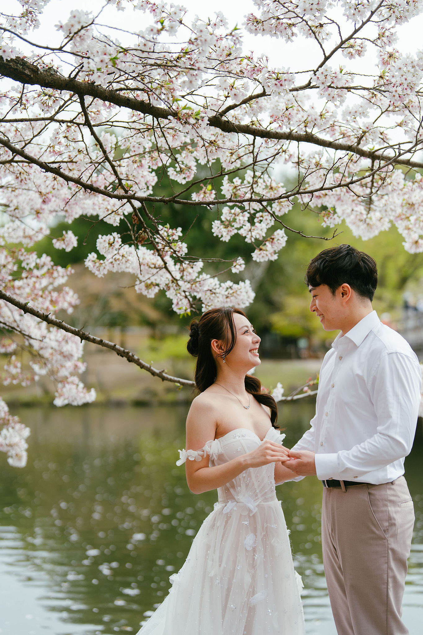 Kyoto Pre-Wedding Photoshoot | Fushimi Inari, Nara Deer Park & Mt. Wakakusa at Nara Deer Park pre-wedding photo