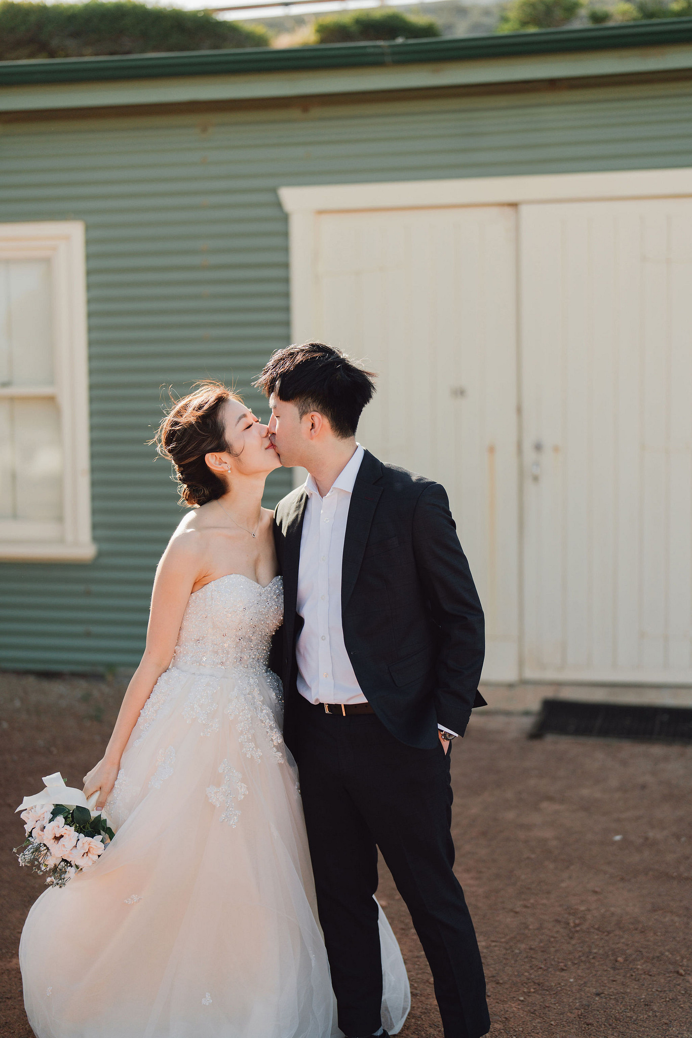 Perth Pre-Wedding Photoshoot | Fremantle, Lancelin, UWA & Coogee Beach at Fremantle pre-wedding photo