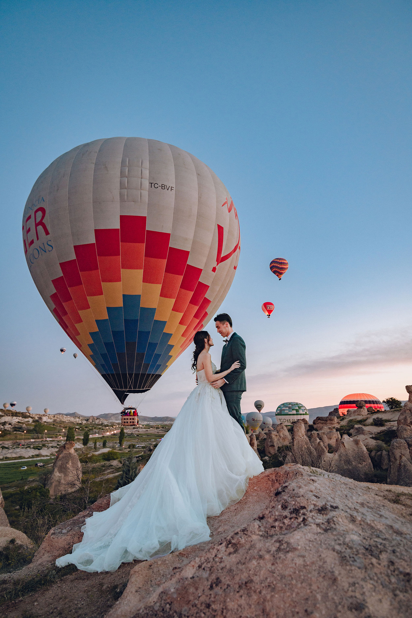 Cappadocia Pre-Wedding Photoshoot | Love Valley, Rooftop Terrace, Horse Ranch & Canyon at Valley pre-wedding photo