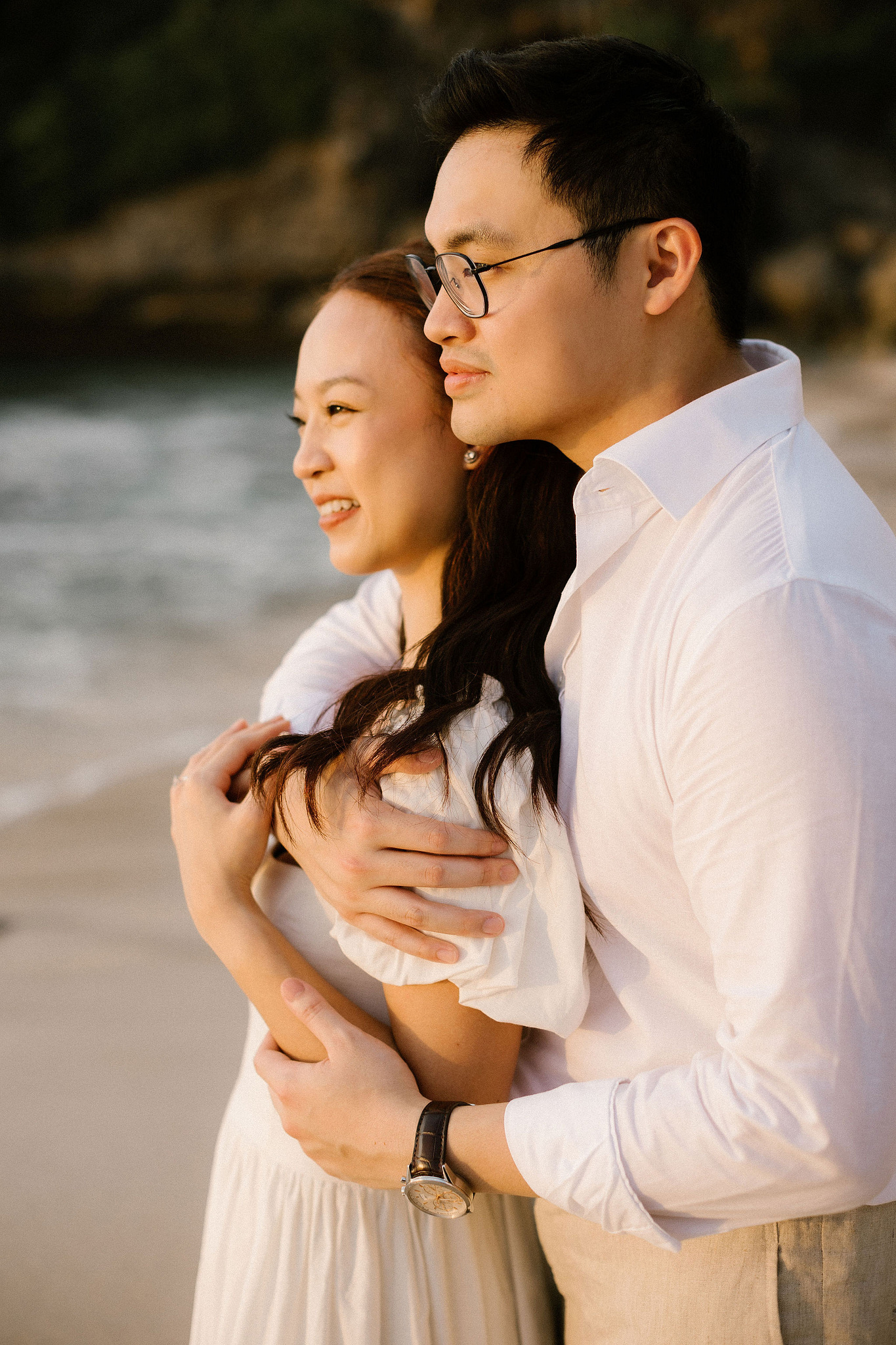 Bali Pre-Wedding Photoshoot | Pinggan Village, Lava Fields, Twin Cliff Valley & Beach at Beach pre-wedding photo