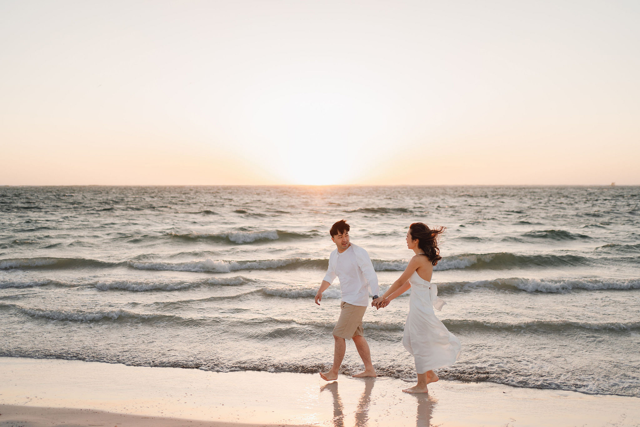 Perth Pre-Wedding Photoshoot | Fremantle, Lancelin, UWA & Coogee Beach at Coogee Beach pre-wedding photo