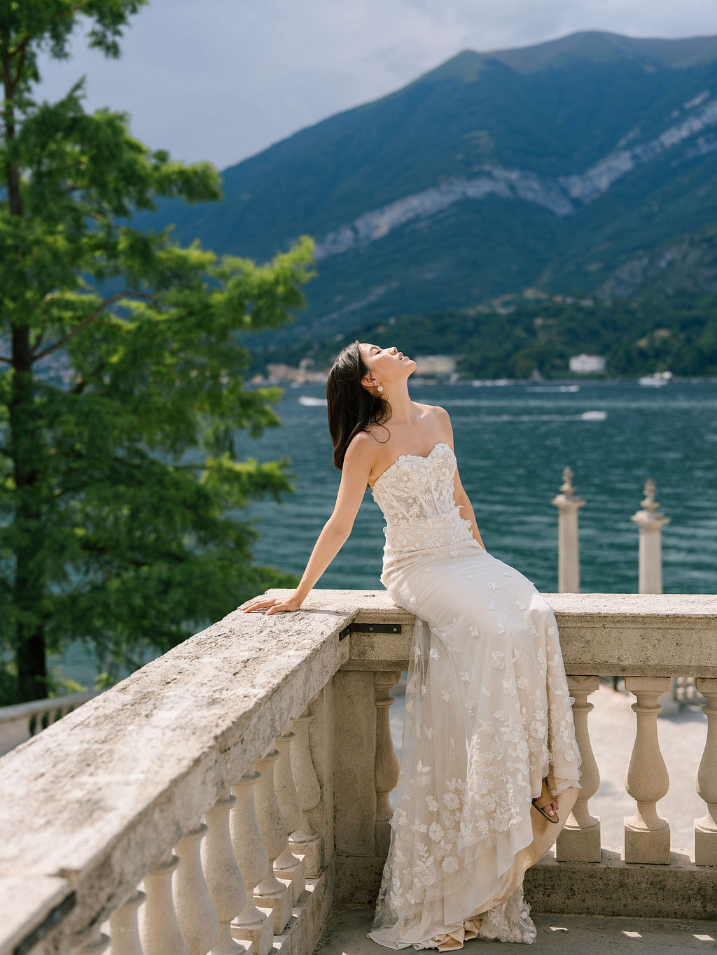 Lake Como Pre-Wedding Photoshoot | Bellagio, Lake Como & Villa Melzi Gardens at Villa Melzi Gardens pre-wedding photo