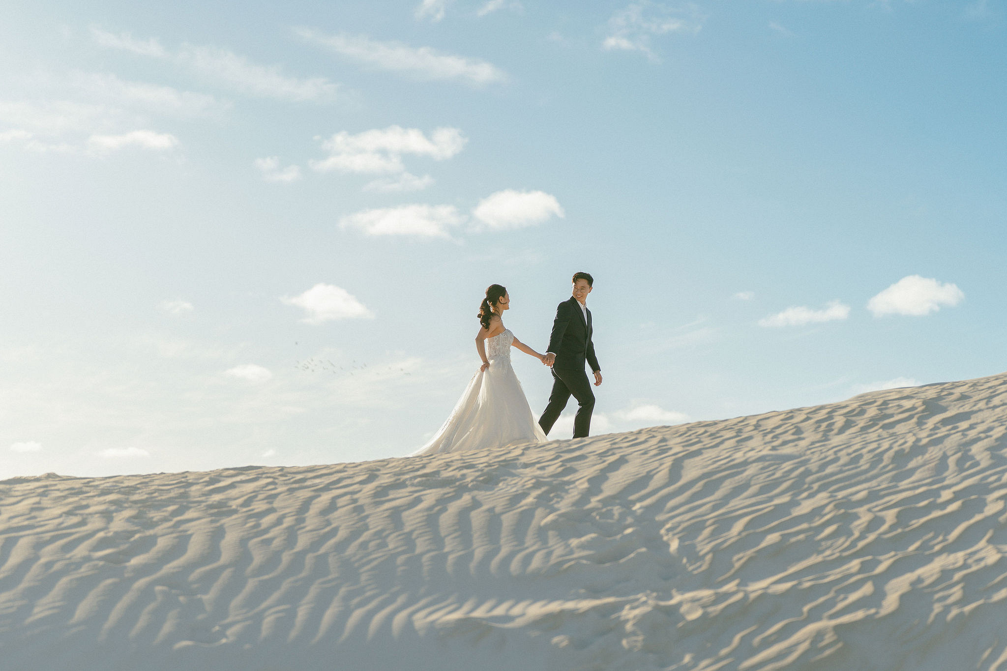 Perth Pre-Wedding Photoshoot | Wanneroo Pines, Yanchep National Park, Lancelin & Lancelin Beach at Lancelin Sand Dunes pre-wedding photo