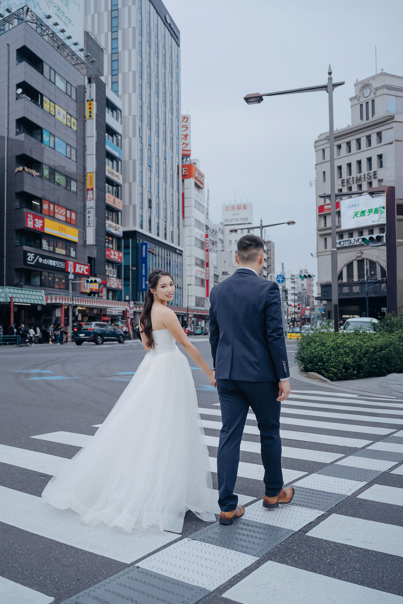 Tokyo Pre-Wedding Photoshoot | Tokyo Shrine, Tokyo Riverfront & Shinjuku at Tokyo Riverfront pre-wedding photo