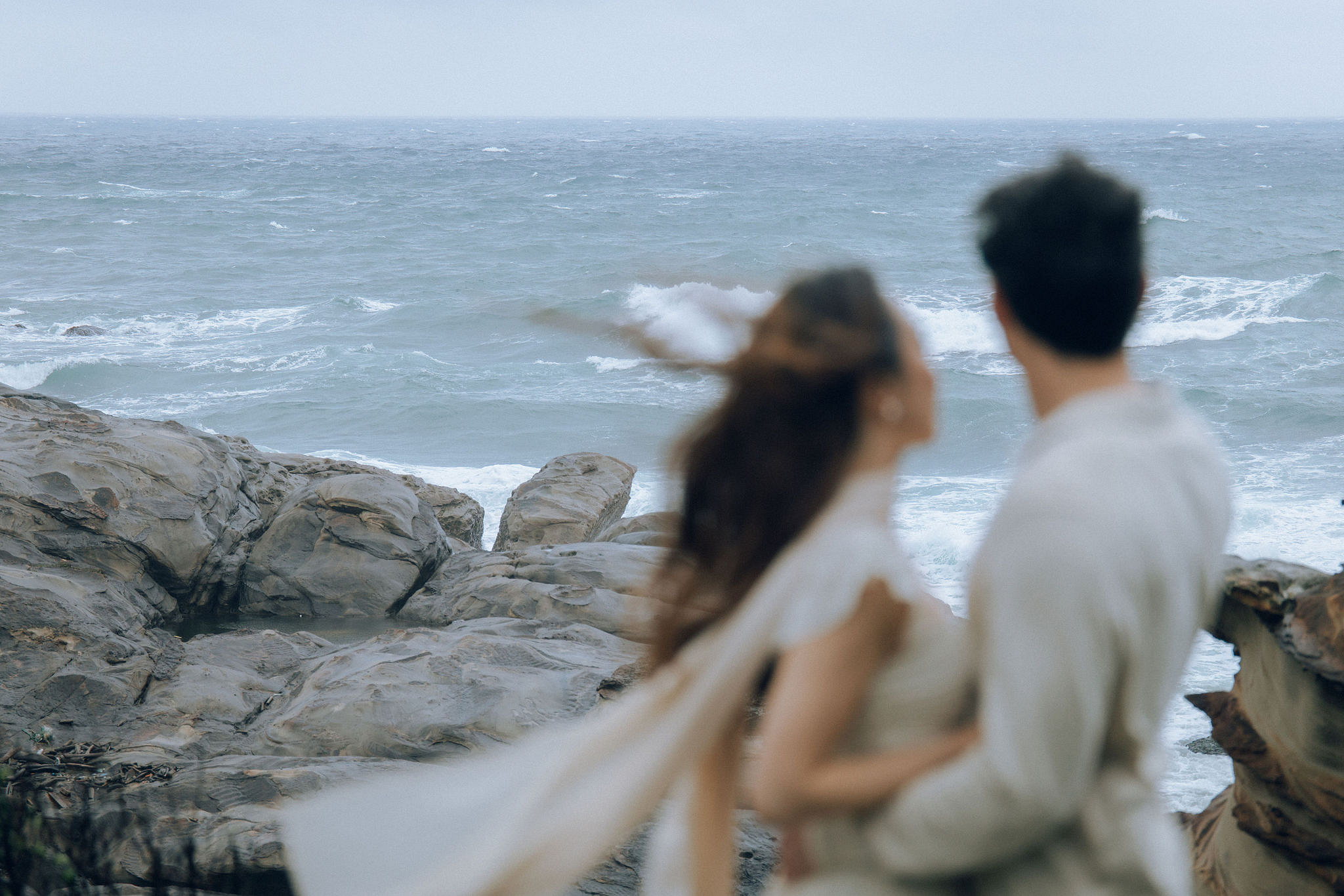 Taiwan Pre-Wedding Photoshoot | Bopiliao Historical Block, Nanya Rocks, Jinguashi & Jiufen at Nanya Rocks & Jinguashi pre-wedding photo