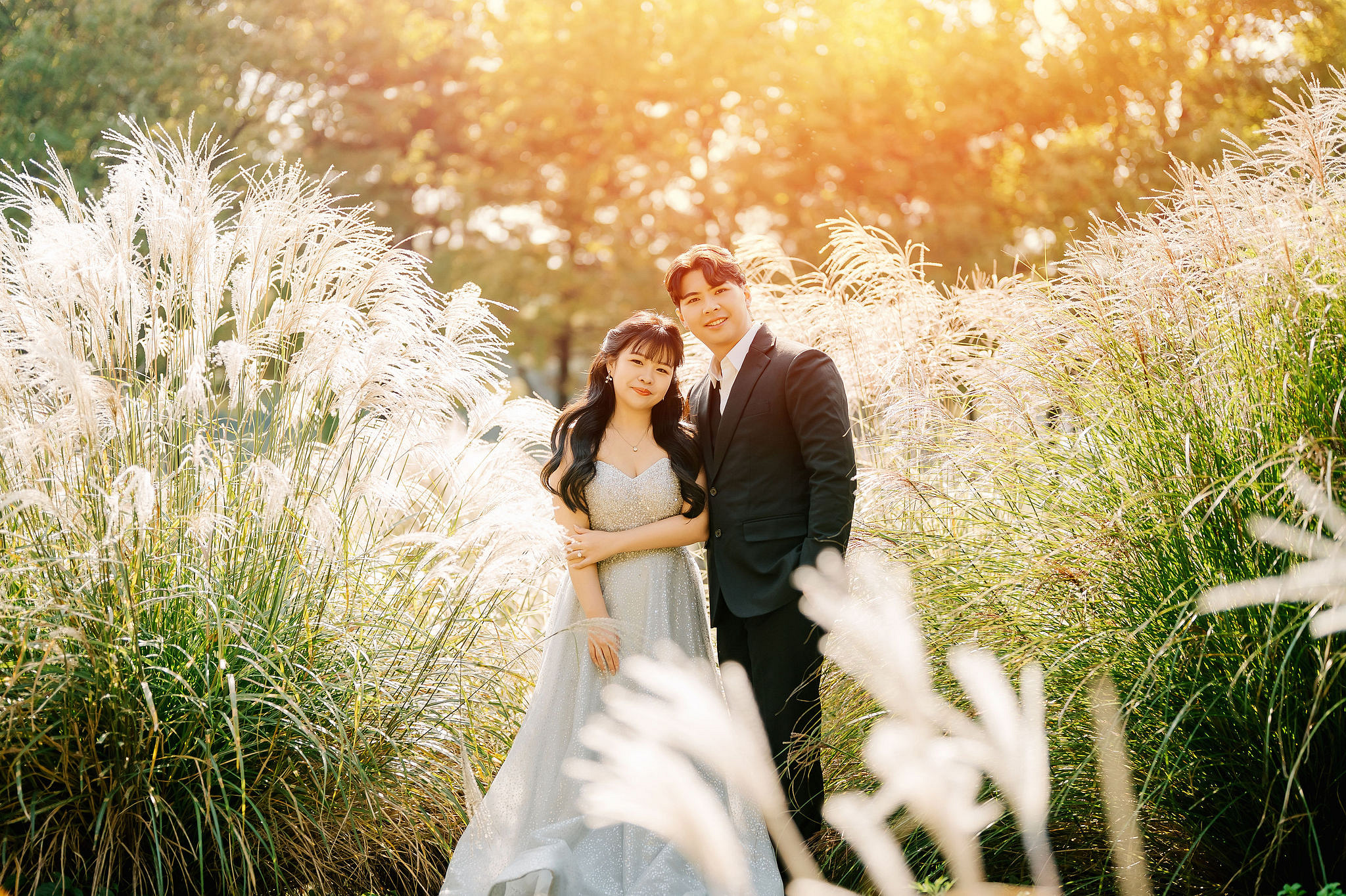 Seoul Pre-Wedding Photoshoot | Muhly Park, Seoul Forest & Cafe Street` at Seoul Forest pre-wedding photo