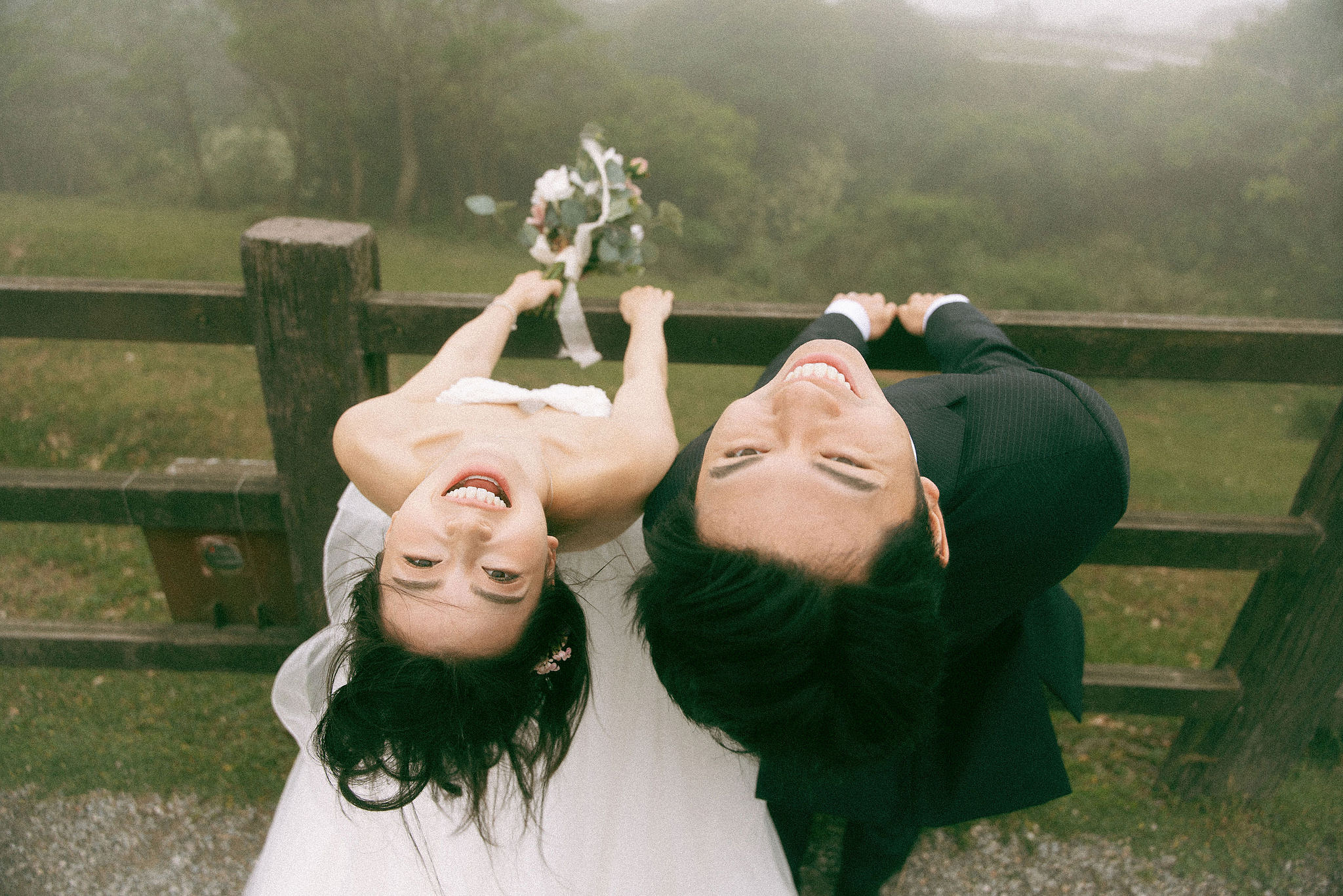 Taiwan Pre-Wedding Photoshoot Traditional Garden Qi Pao Experience Yangmingshan Vintage Night Market Shoot at Yang Ming Shan pre-wedding photo