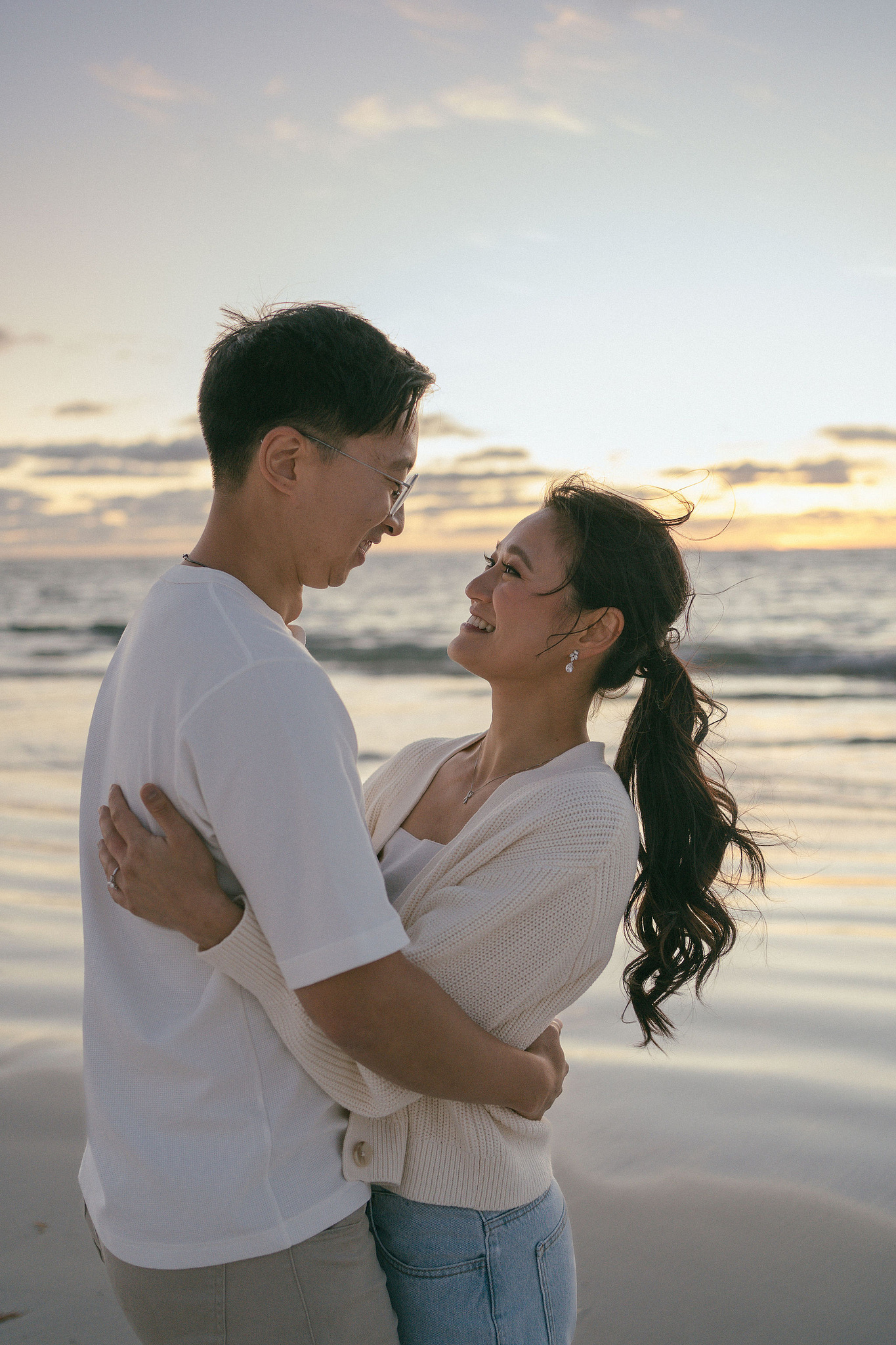 Perth Pre-Wedding Photoshoot | Wanneroo Pines, Yanchep National Park, Lancelin & Lancelin Beach at Lancelin Beach pre-wedding photo
