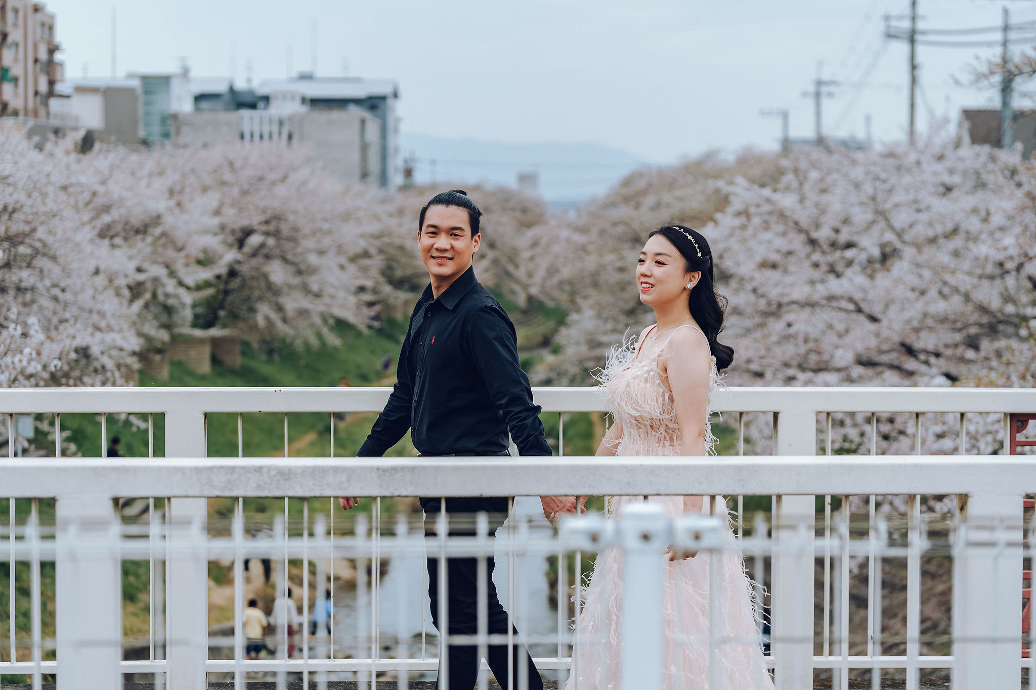 Kyoto Pre-Wedding Photoshoot | Historic Higashiyama Streets, Keage Incline & Nara Park at Keage Incline & Kamo Riverbanks pre-wedding photo