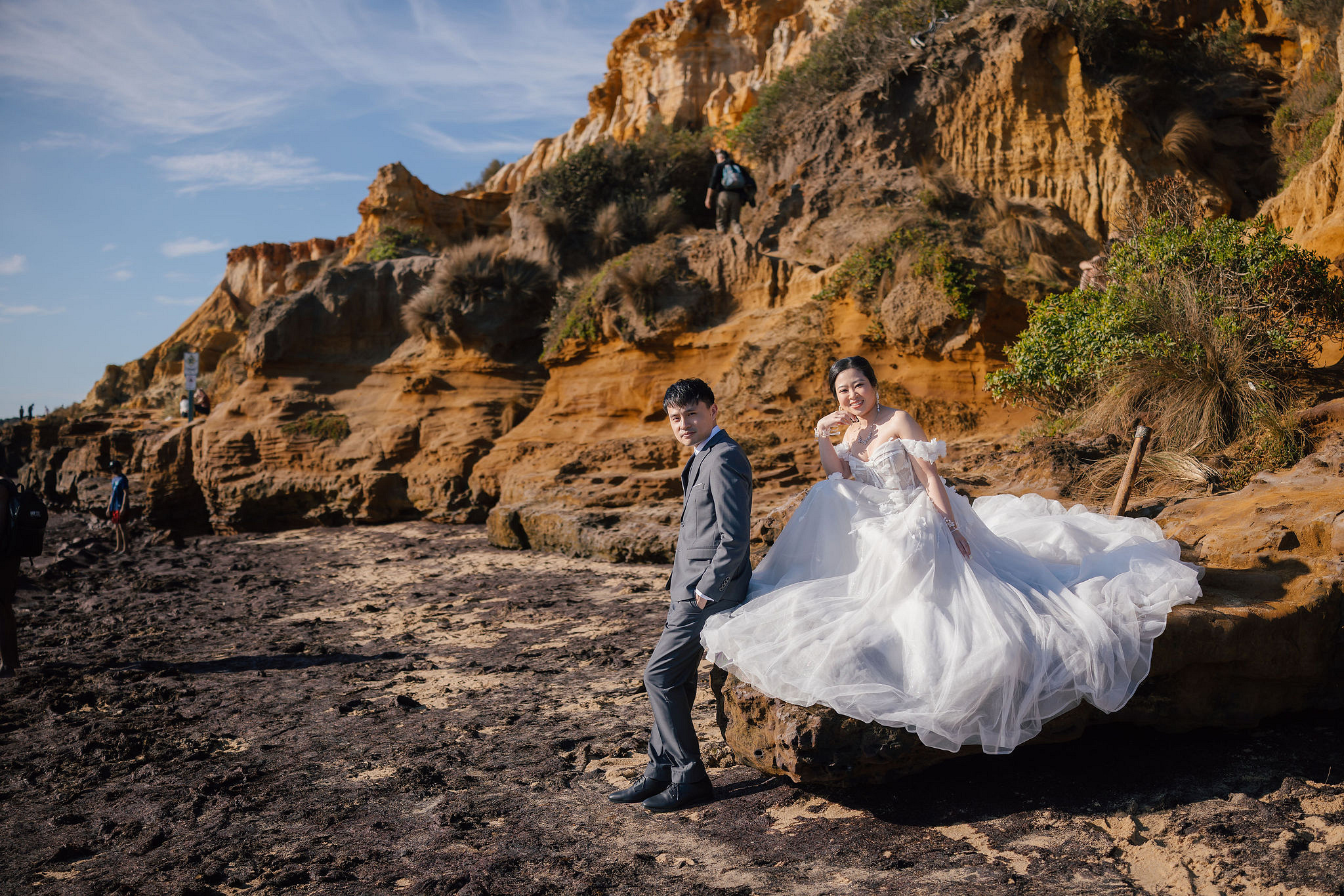 Melbourne Pre-Wedding Photoshoot | Redwood Forest, The Farm & Half Moon Bay at Half Moon Bay pre-wedding photo