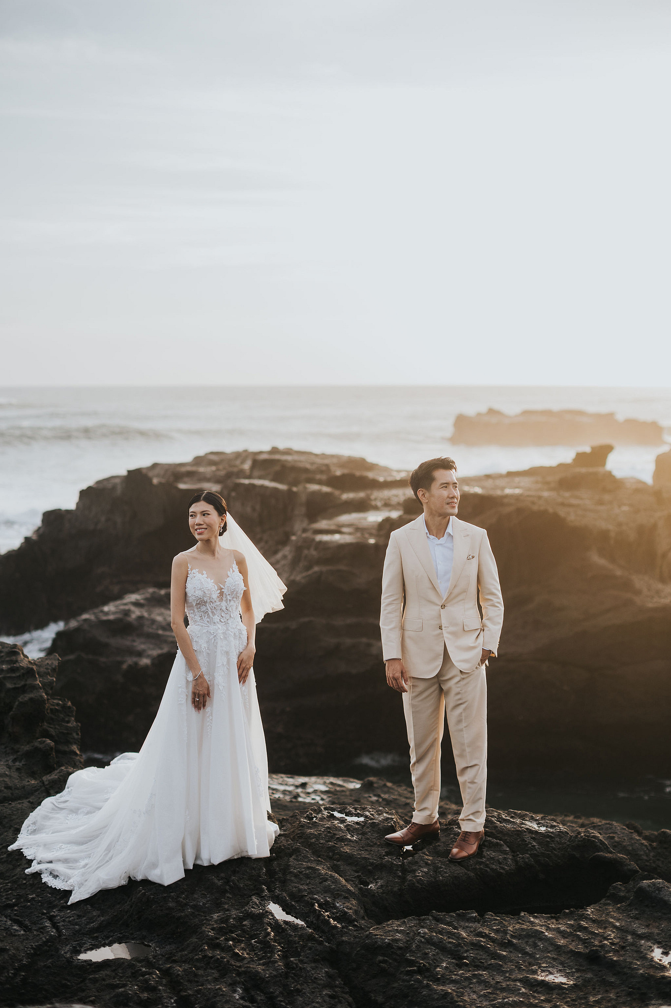 Bali Pre-Wedding Photoshoot | Lake Tamblingan, Rumah Gemuk & Mengening Beach at Mengening Beach 2 (Gown)   pre-wedding photo