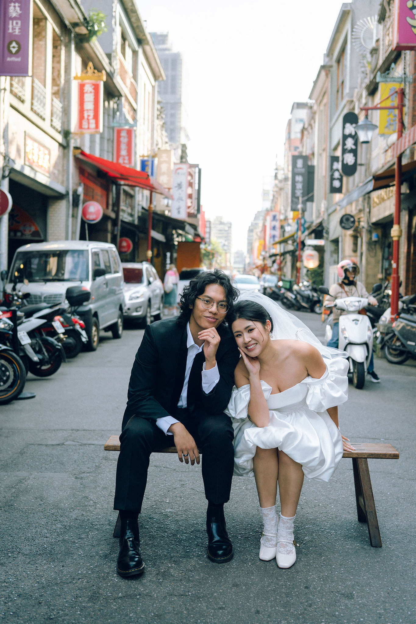 Taiwan Pre-Wedding Photoshoot | Lin Family Mansion, Dadaocheng & Yangmingshan at Dadaocheng pre-wedding photo