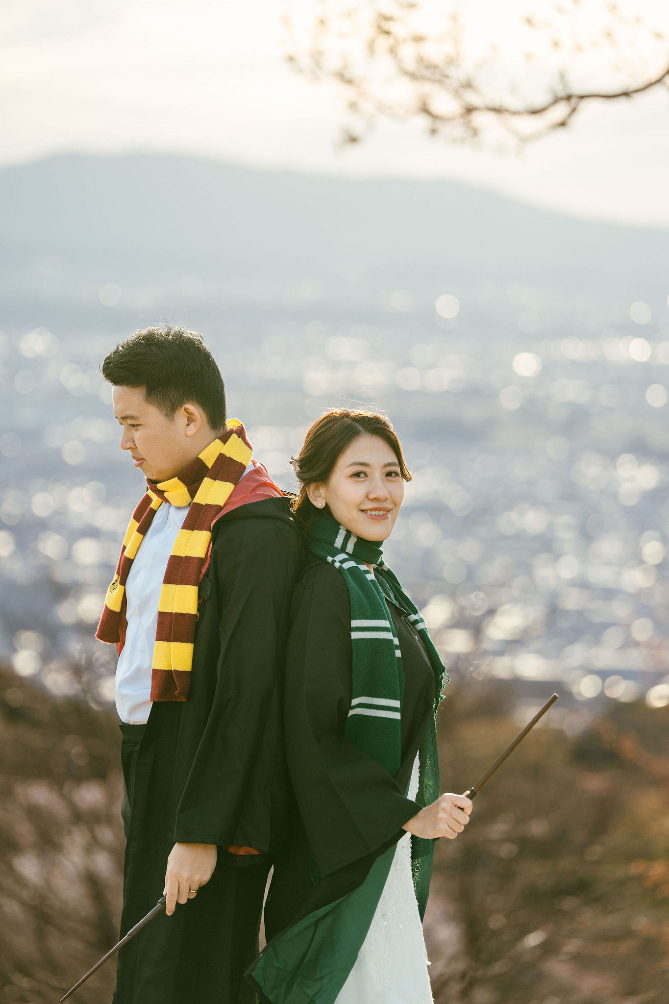 Kyoto Pre-Wedding Photoshoot | Nara Park, Gion & Mount Wakakusa at Mount Wakakusa pre-wedding photo