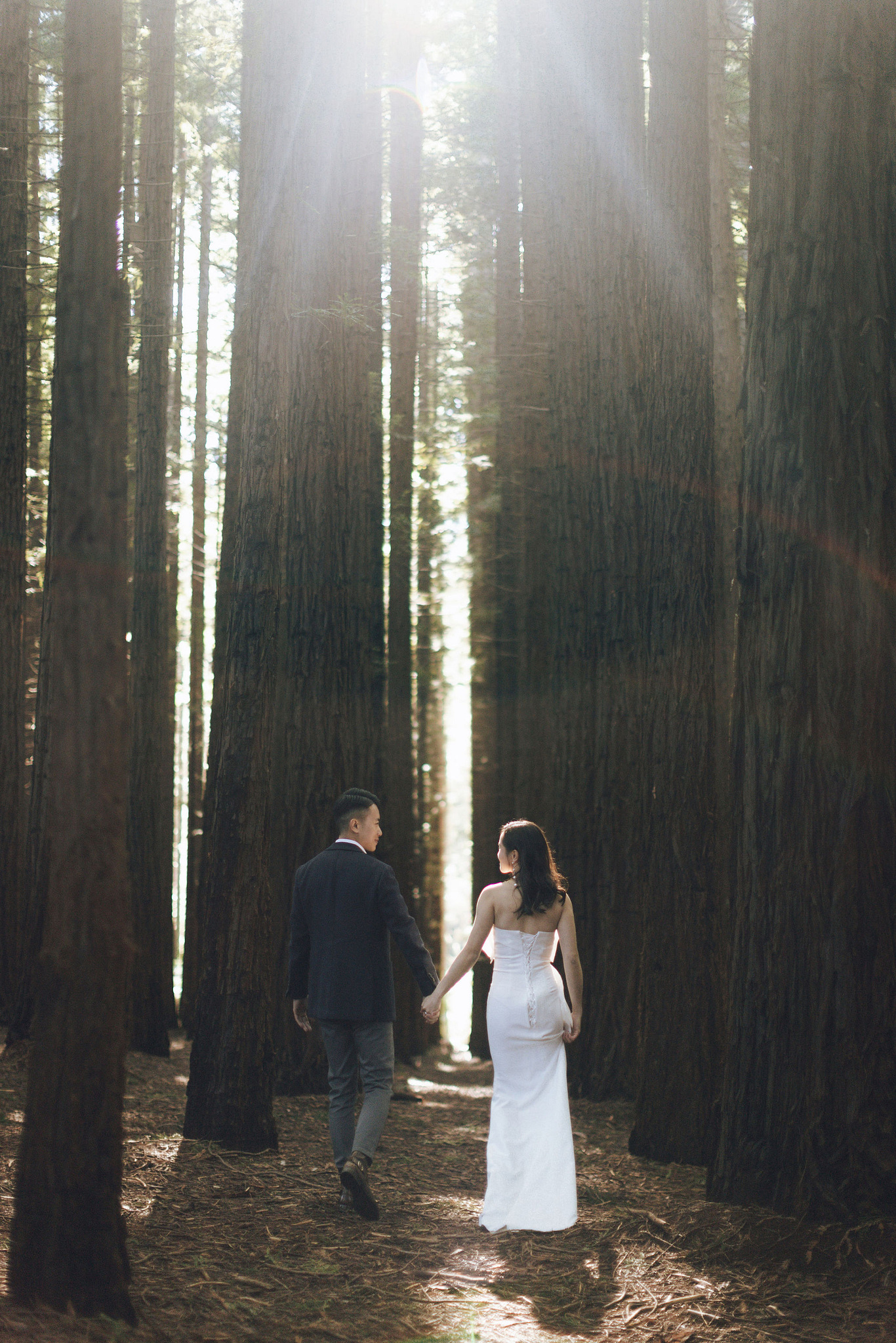 Melbourne Pre-Wedding Photoshoot | Cafe, Redwood Forest, City Streets & Carlton Gardens at Redwood Forest pre-wedding photo