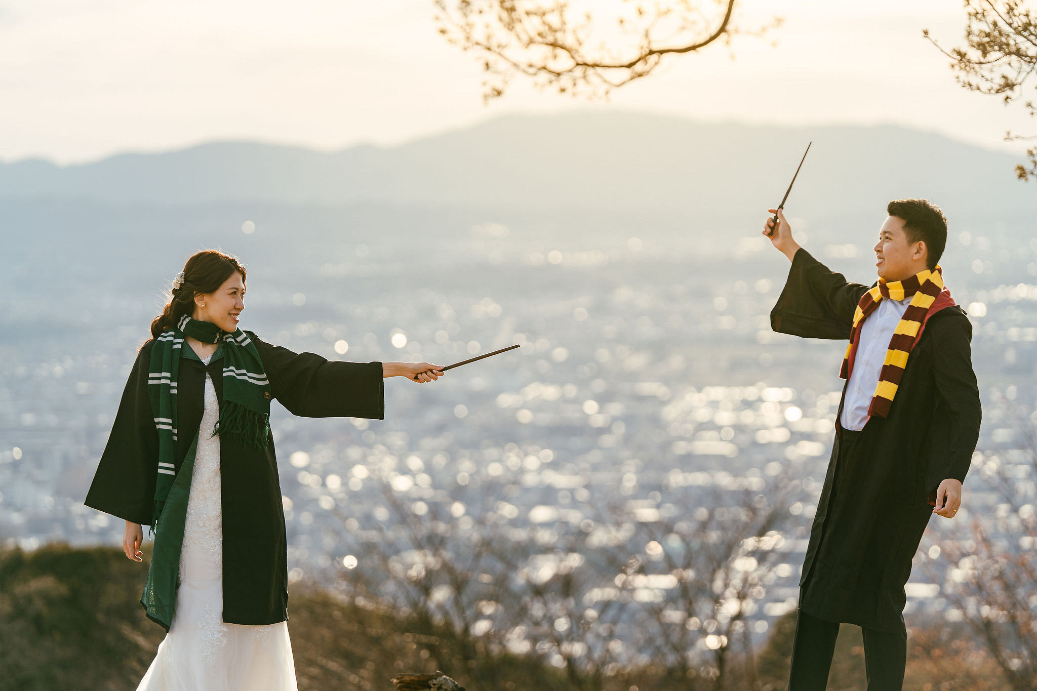 Kyoto Pre-Wedding Photoshoot | Nara Park, Gion & Mount Wakakusa at Mount Wakakusa pre-wedding photo