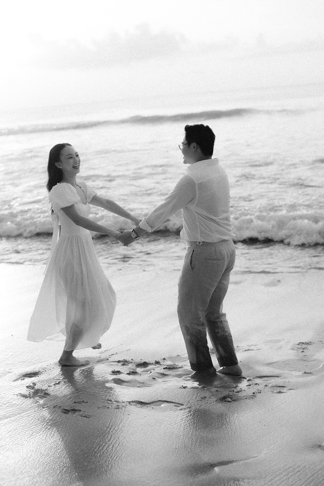 Bali Pre-Wedding Photoshoot | Pinggan Village, Lava Fields, Twin Cliff Valley & Beach at Beach pre-wedding photo