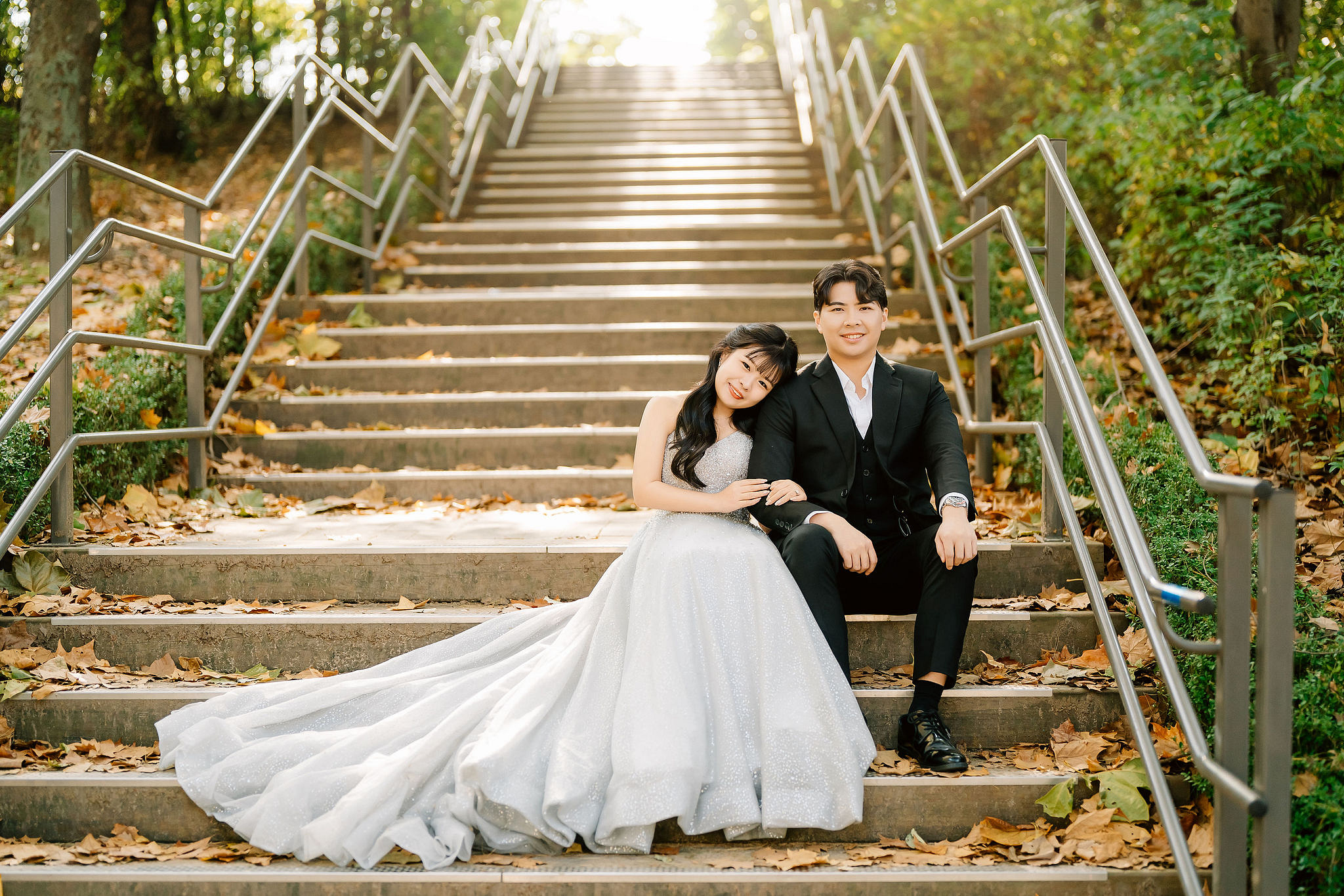 Seoul Pre-Wedding Photoshoot | Muhly Park, Seoul Forest & Cafe Street` at Seoul Forest pre-wedding photo