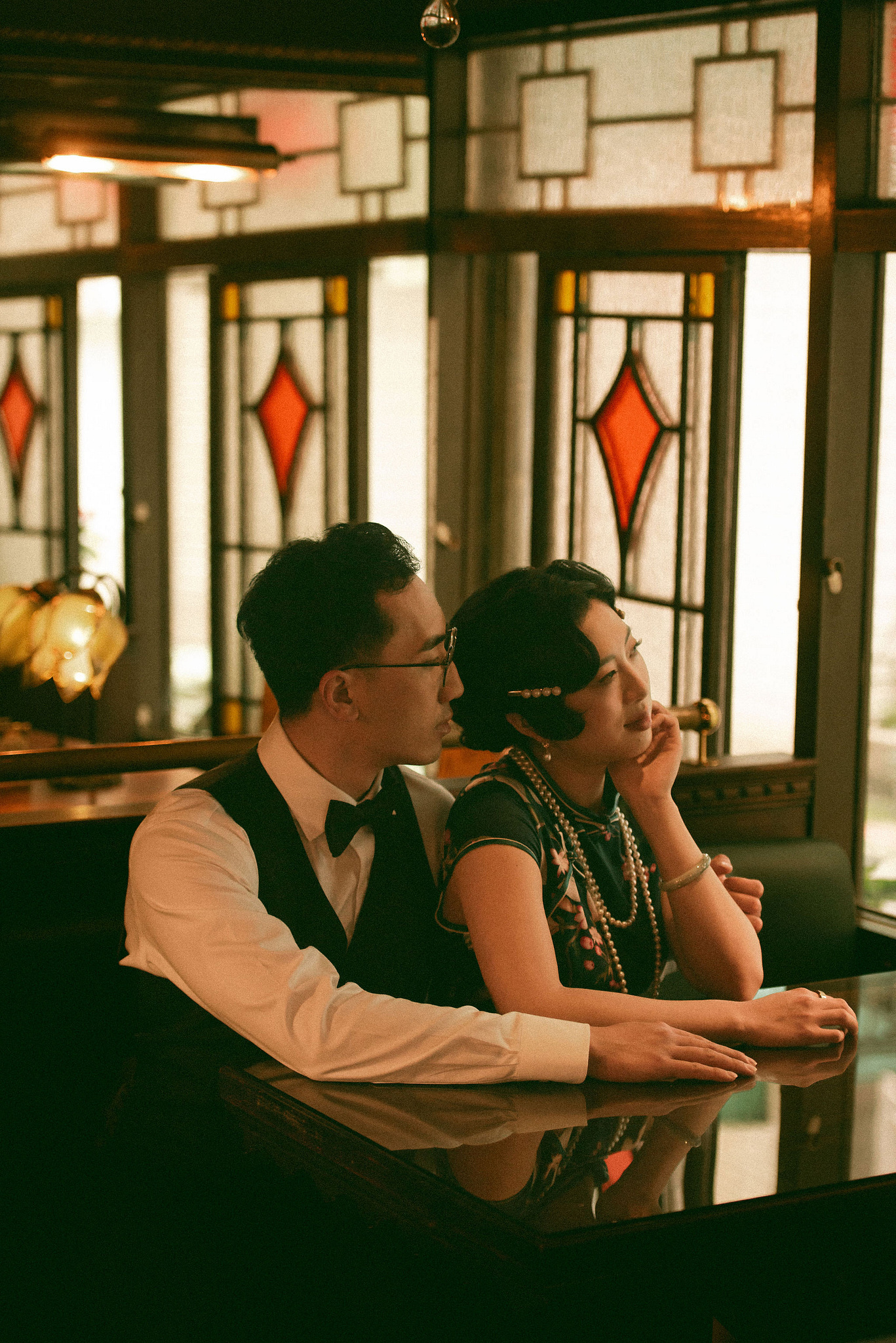 Taiwan Pre-Wedding Photoshoot | Cafe Chamber, Yangmingshan & Huaxi Street Night Market at Cafe Chamber pre-wedding photo