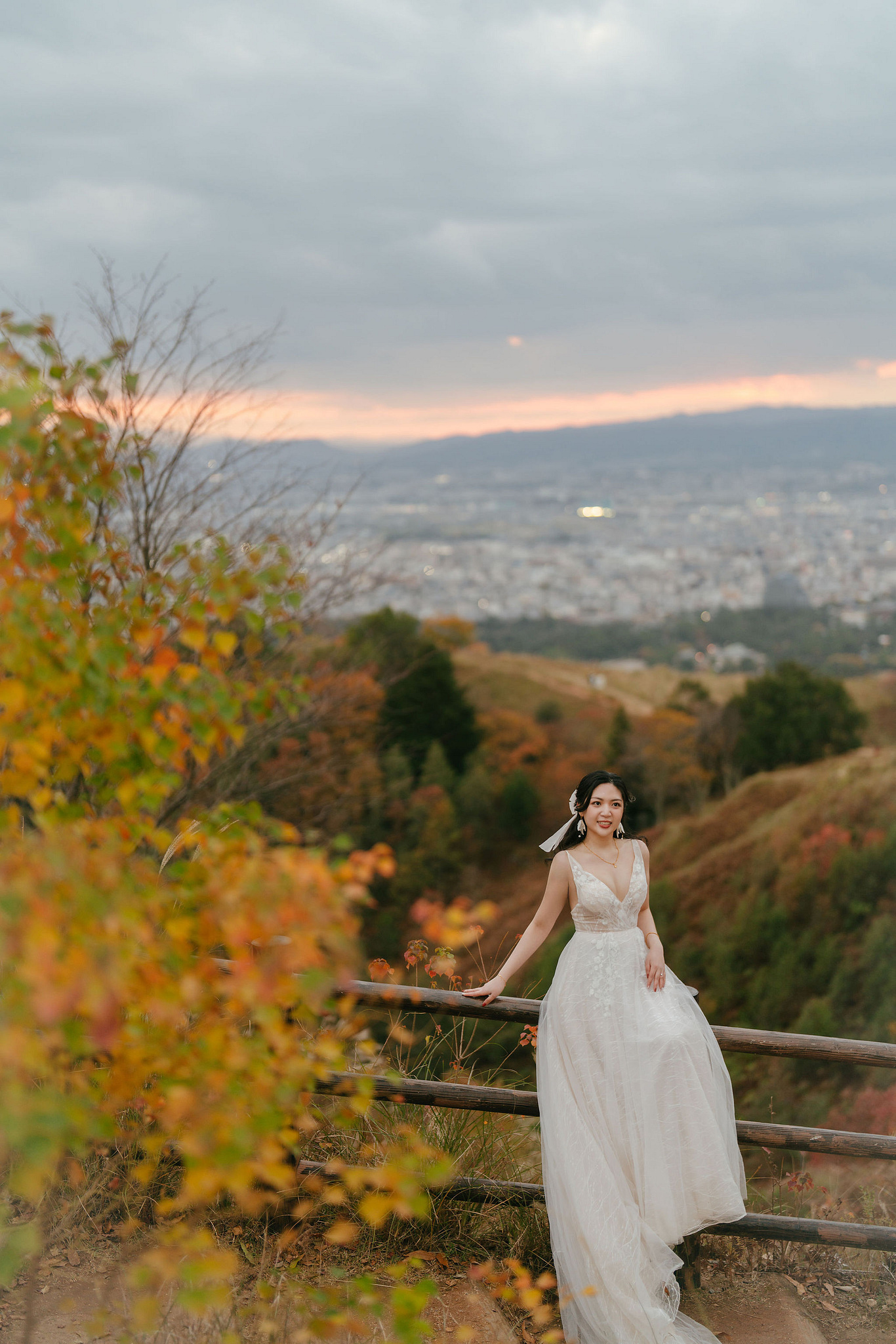 Kyoto Pre-Wedding Photoshoot | Gion Streets & Fushimi Inari Shrine & Nara Park at Nara Park & Mount Wakakusa pre-wedding photo
