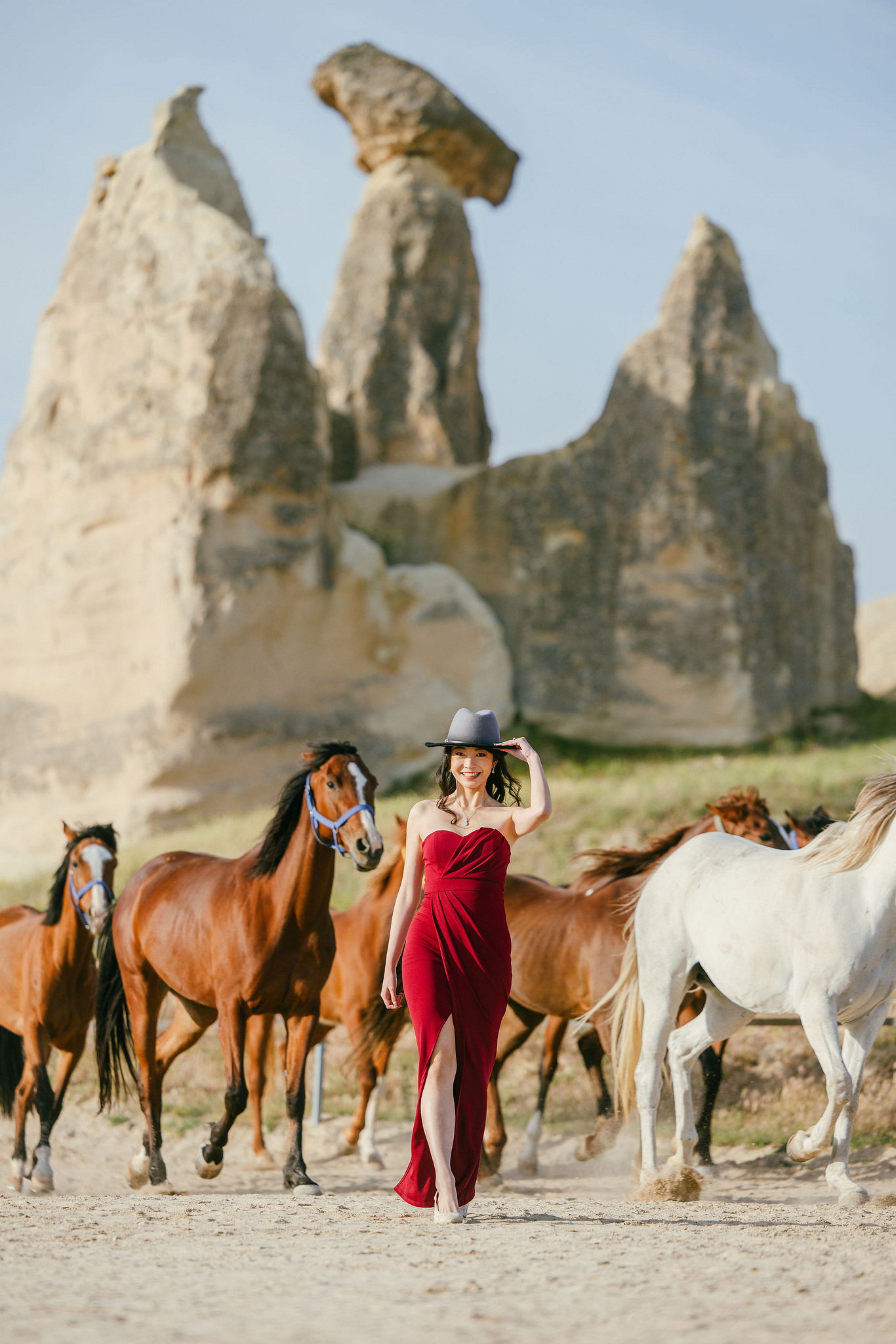 Cappadocia Pre-Wedding Photoshoot | Love Valley, Horse Ranch, Slot Canyons & Pigeon Valley at Horse Ranch pre-wedding photo
