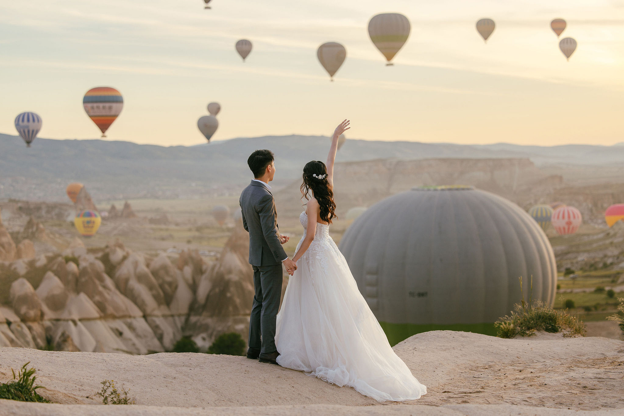 Cappadocia Pre-Wedding Photoshoot | Love Valley, Horse Ranch, Slot Canyons & Pigeon Valley at Love Valley pre-wedding photo