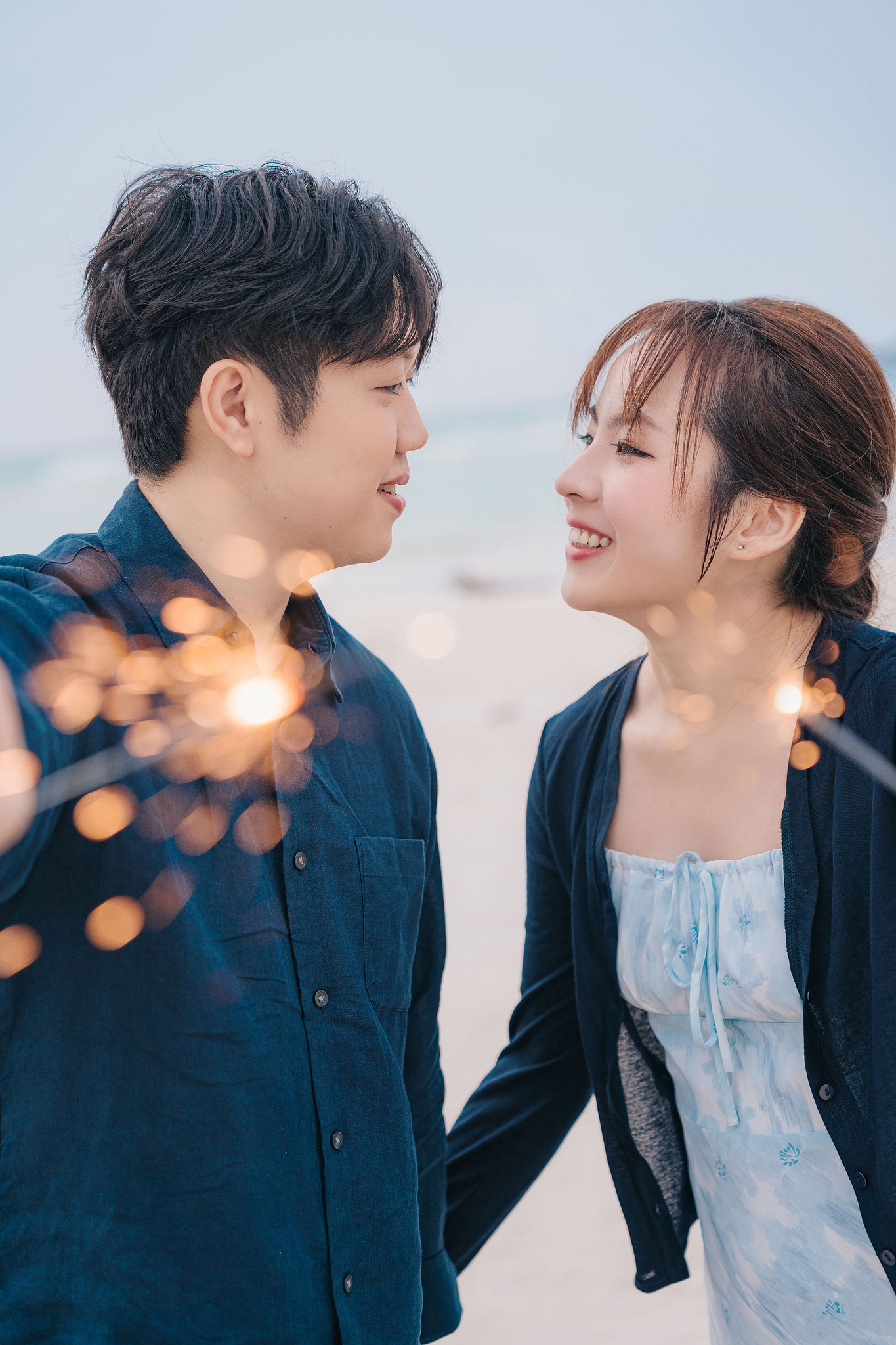 Jeju Pre-Wedding Photoshoot | Wangimae Forest, Yerae Ecological Park & Geumneung Beach at Geumneung Beach pre-wedding photo