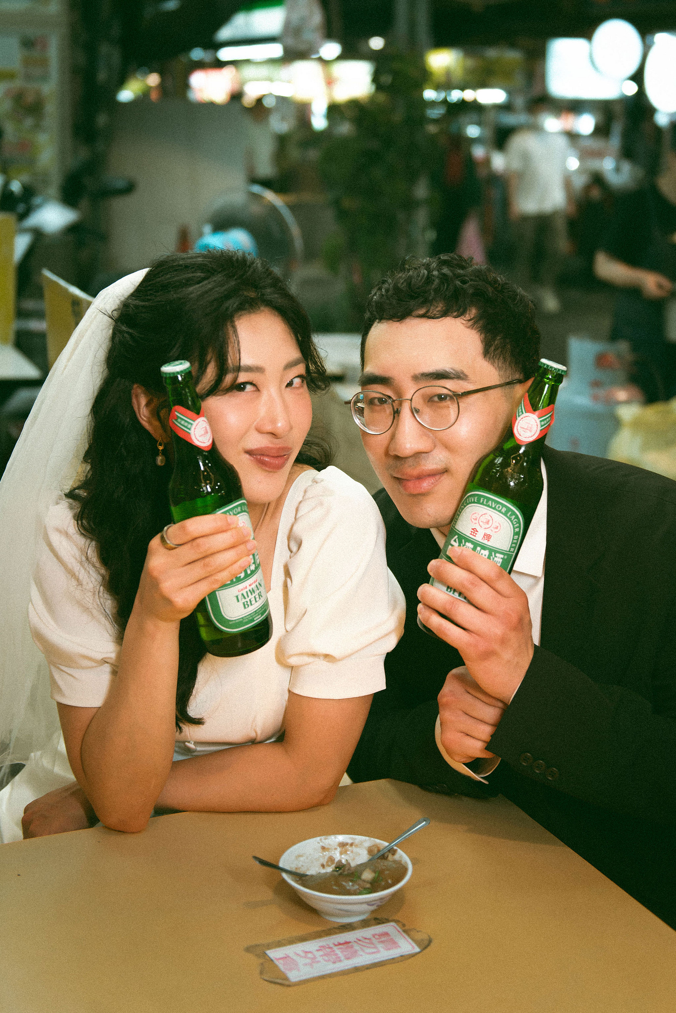 Taiwan Pre-Wedding Photoshoot | Cafe Chamber, Yangmingshan & Huaxi Street Night Market at Huaxi Street Night Market pre-wedding photo